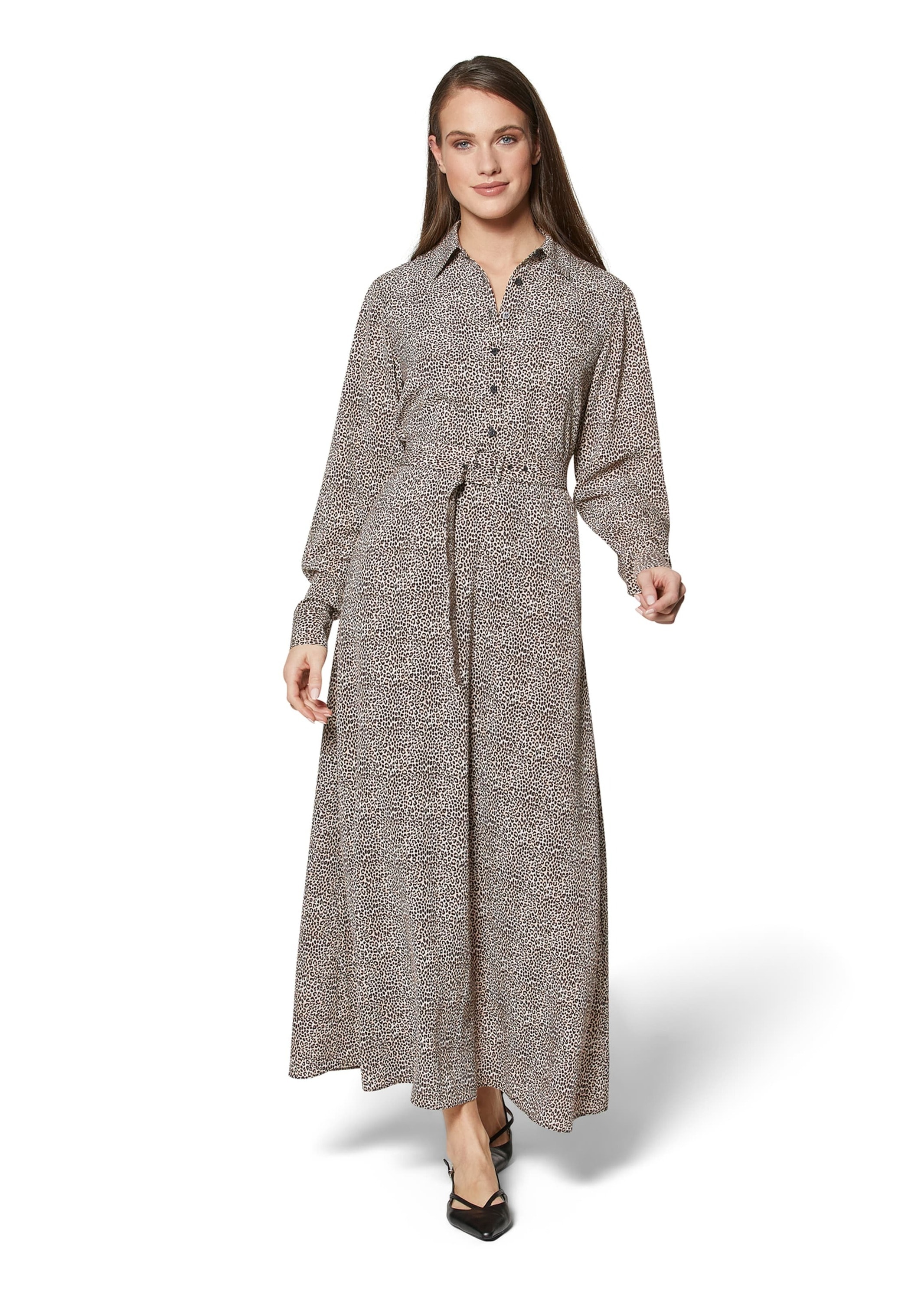 MADELEINE Midikleid »Kleid Langes Hemdblusenkleid mit Unikat-Print«