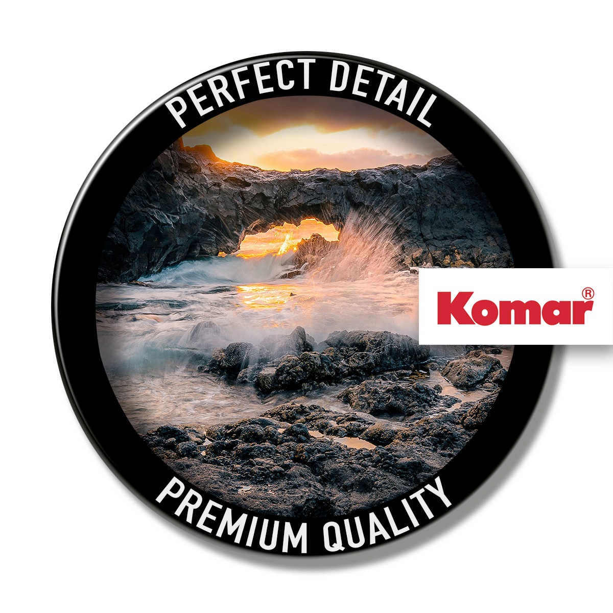 Komar Leinwandbild »Golden Eye - Größe 30 x 40 cm«, Baum-Blätter-Natur-Berge-Blumen-Foto-Jahreszeiten-Landschaft-Meer-Strand-Palmen, (Packung, 1 St.), Keilrahmenbild mi Echtholzrahmen