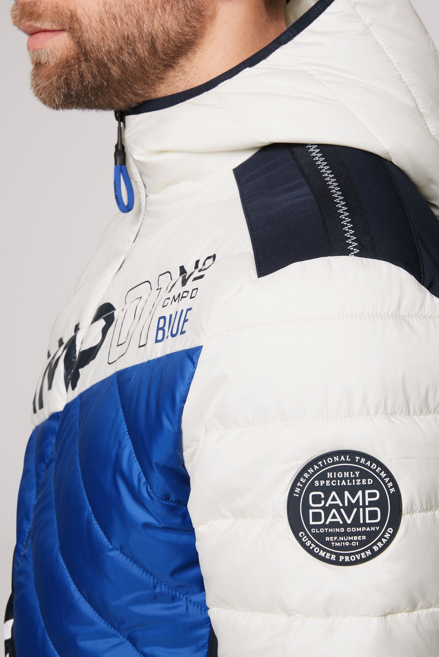 CAMP DAVID Outdoorjacke, mit Kapuze, mit Softshell-Einsätzen