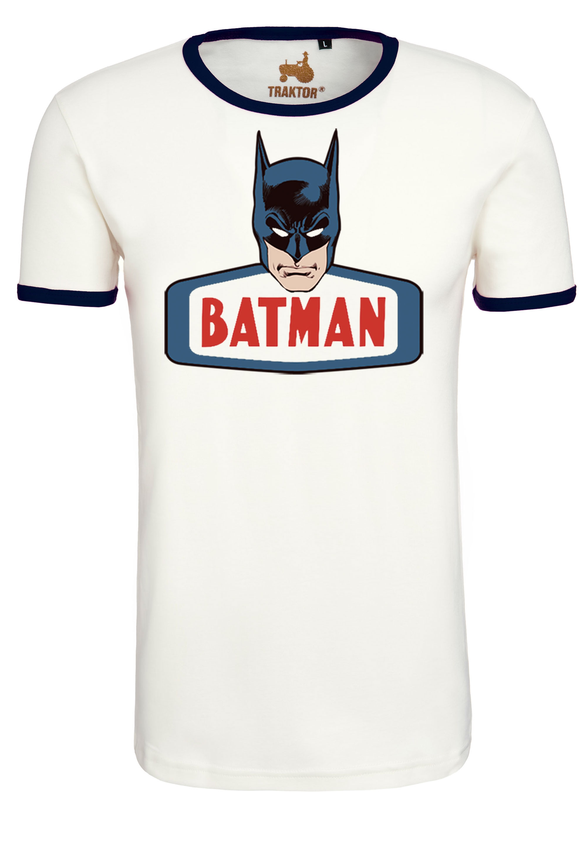 LOGOSHIRT T-Shirt »Batman | Superhelden-Print BAUR Face«, mit für trendigem ▷