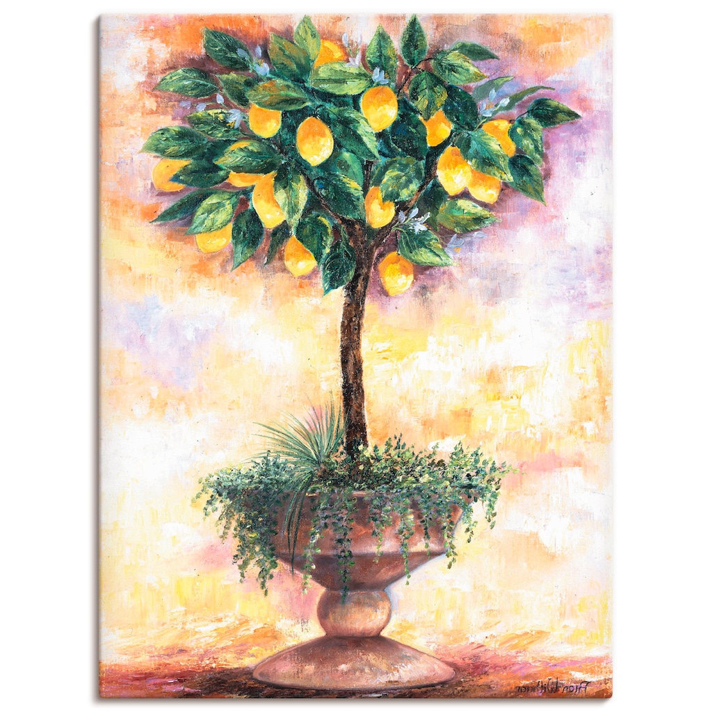 Artland Wandbild »Zitronenbaum«, Bäume, (1 St.)