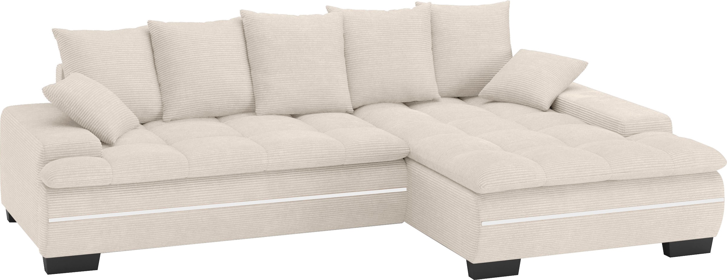 Mr. Couch Ecksofa "Haiti II, L-Form", RGB-LED Beleuchtung, wahlweise mit Ka günstig online kaufen