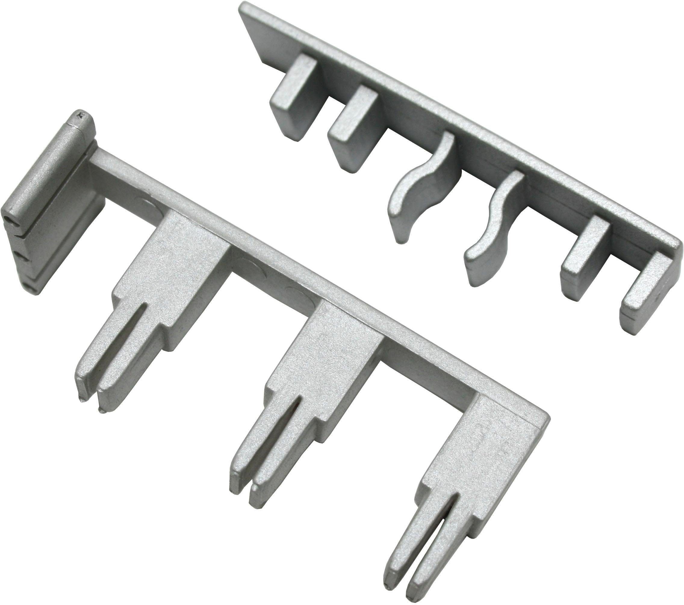 GARDINIA Gardinenstangen-Endstück "mit Ausklinkung 3-läufig" Serie Flächenv günstig online kaufen