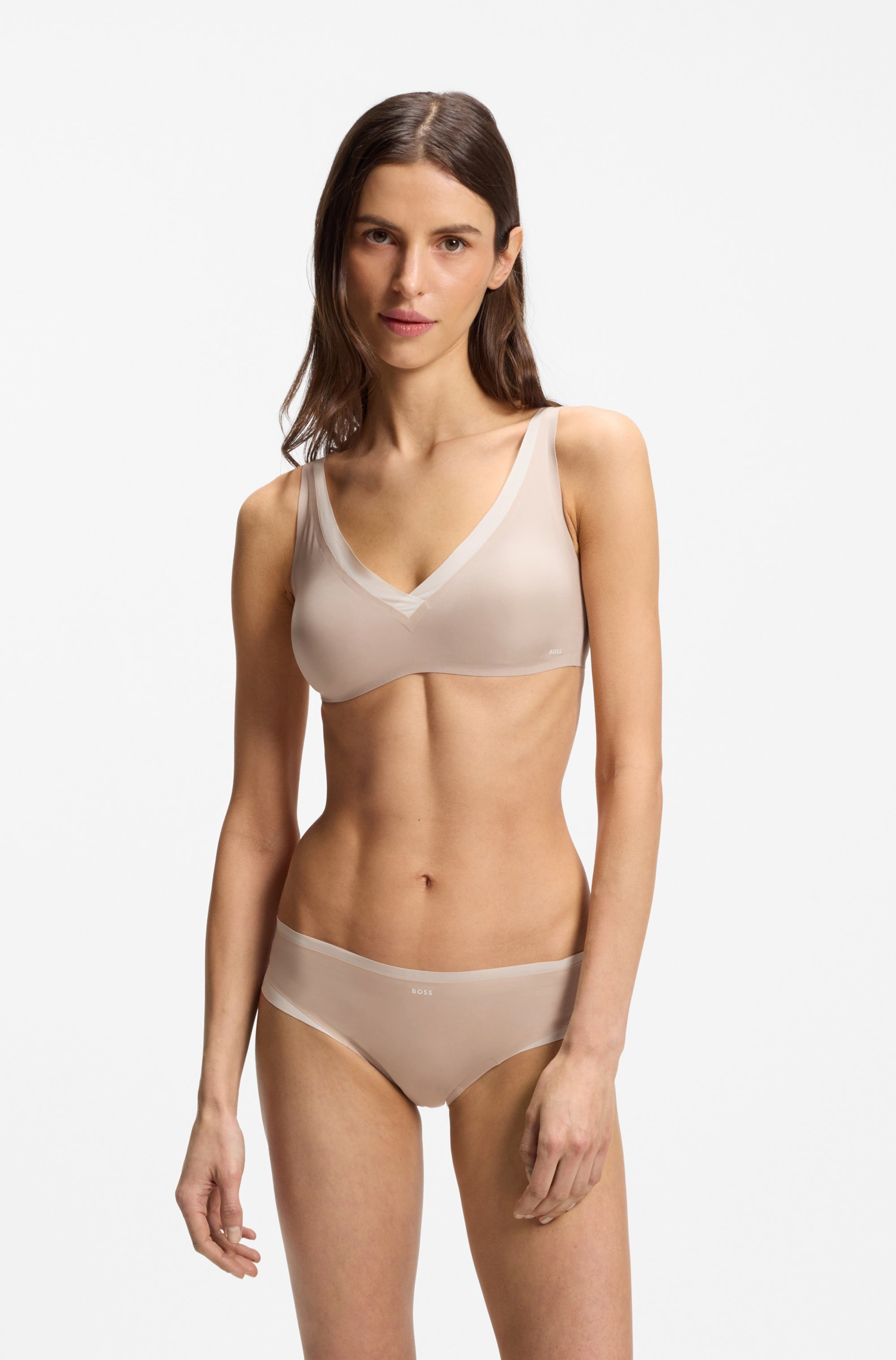 BOSS Bügelloser BH "UNLINED B.MIRAGE" Zweifarbig, mit verstellbaren Trägern