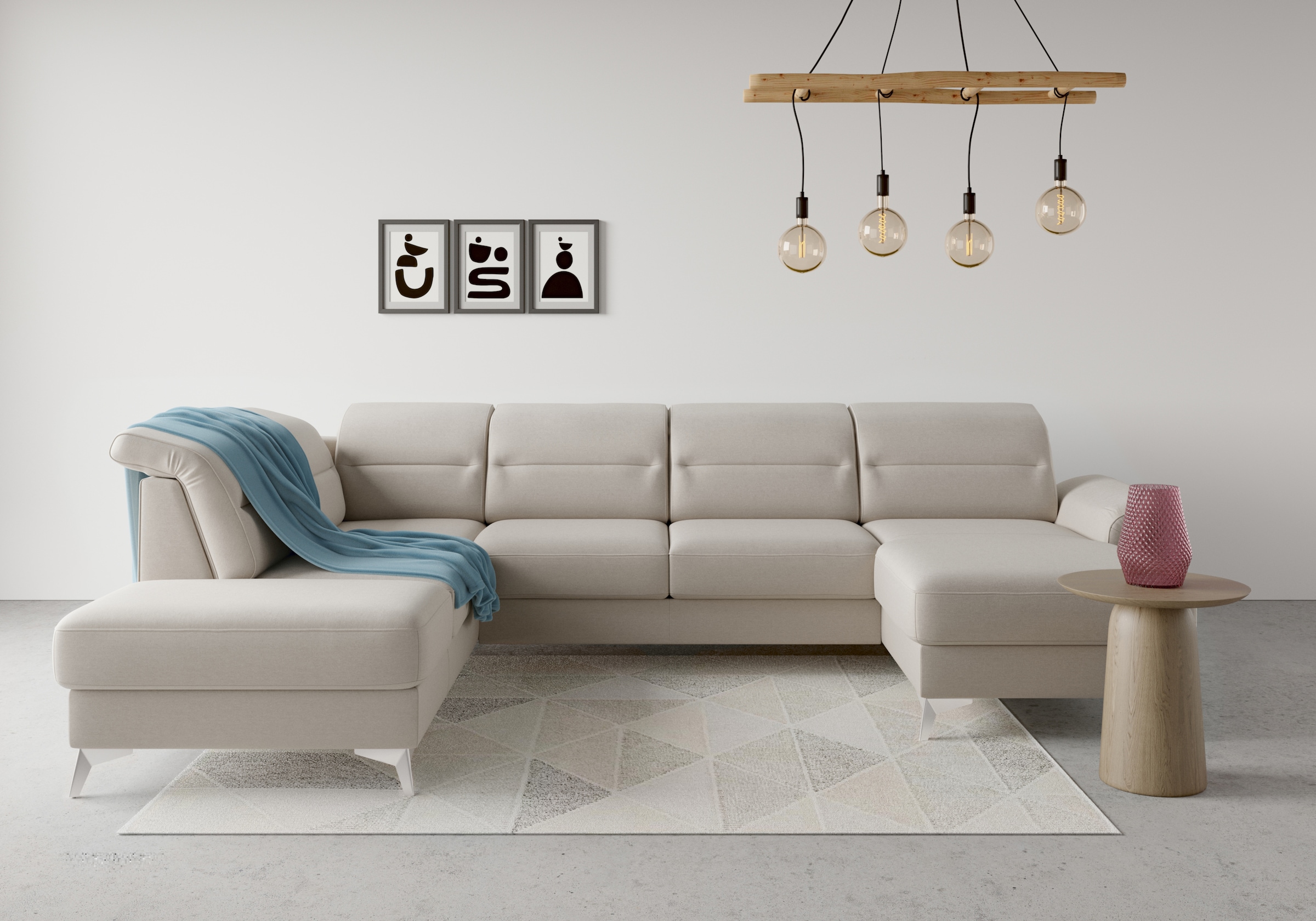 sit&more Wohnlandschaft "Sinatra U-Form" optional mit Kopfteilverstellung u günstig online kaufen