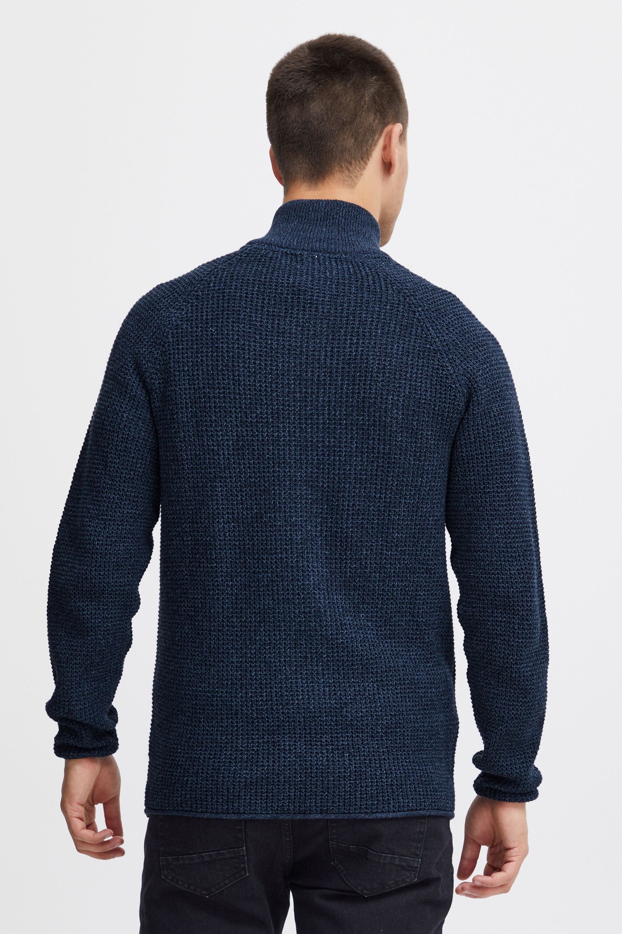 !solid Strickjacke SOLID "Strickjacke SDKotcha", Herren, Gr. L, blau (insignia blau), Obermaterial: 100% Baumwolle CO recyc.., Strickjacken Strickjacke 3