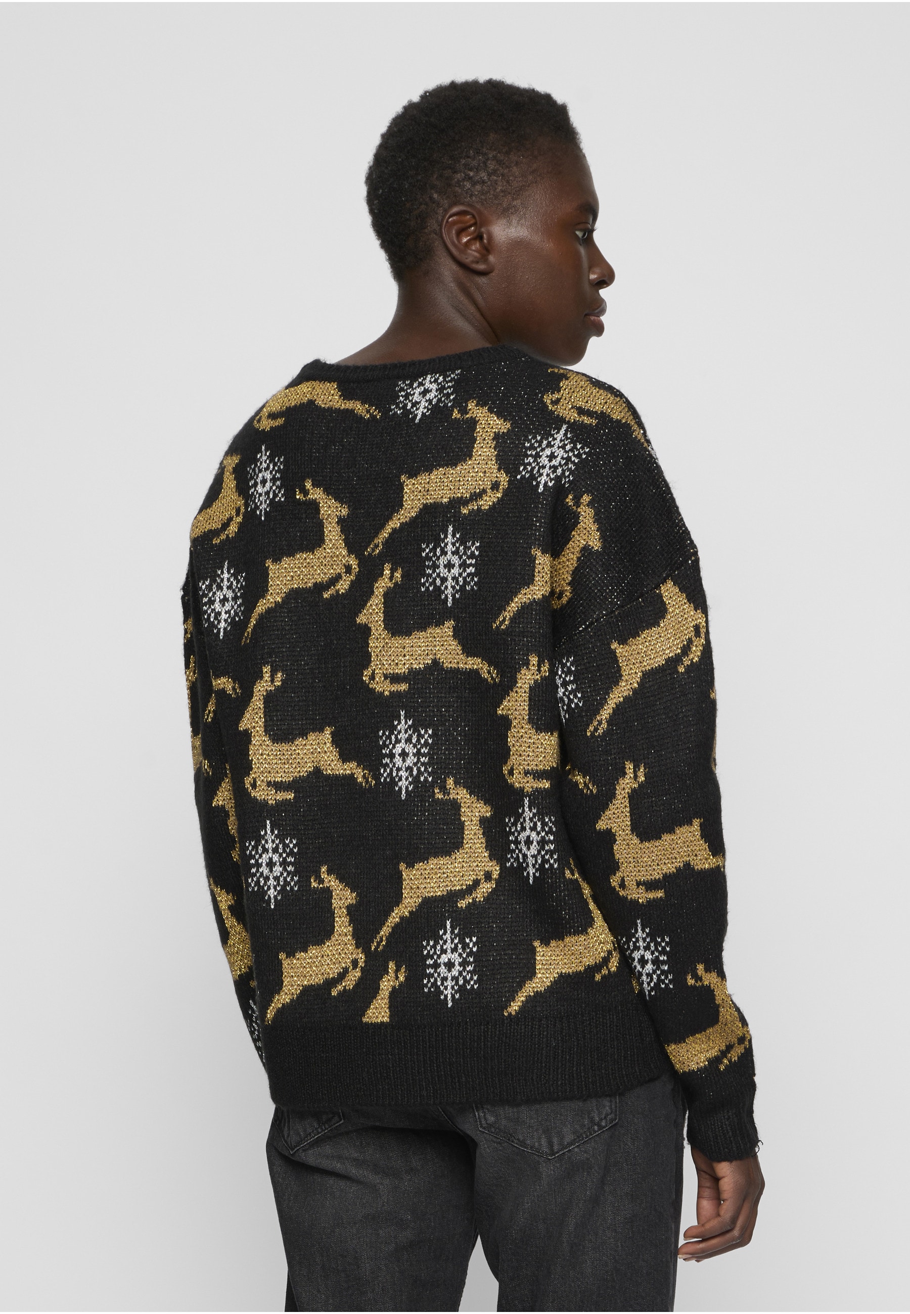 URBAN CLASSICS Rundhalspullover »Urban Classics Damen Ladies Oversized Christmas Sweater« 1 Stk.