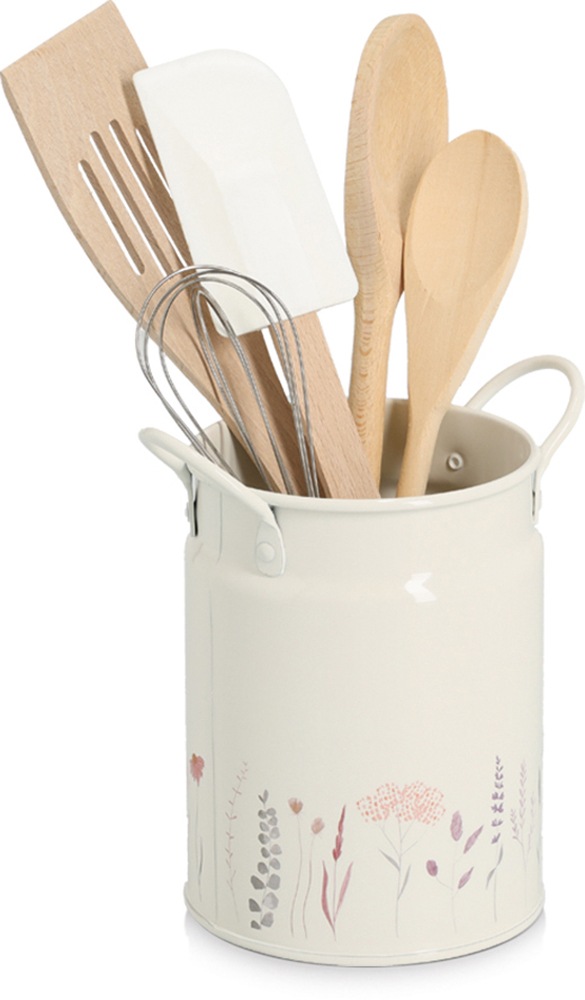 Zeller Present Kochbesteckhalter »Utensillienhalter "Flowers"«, Praktisch und dekorativ, 1250 ml