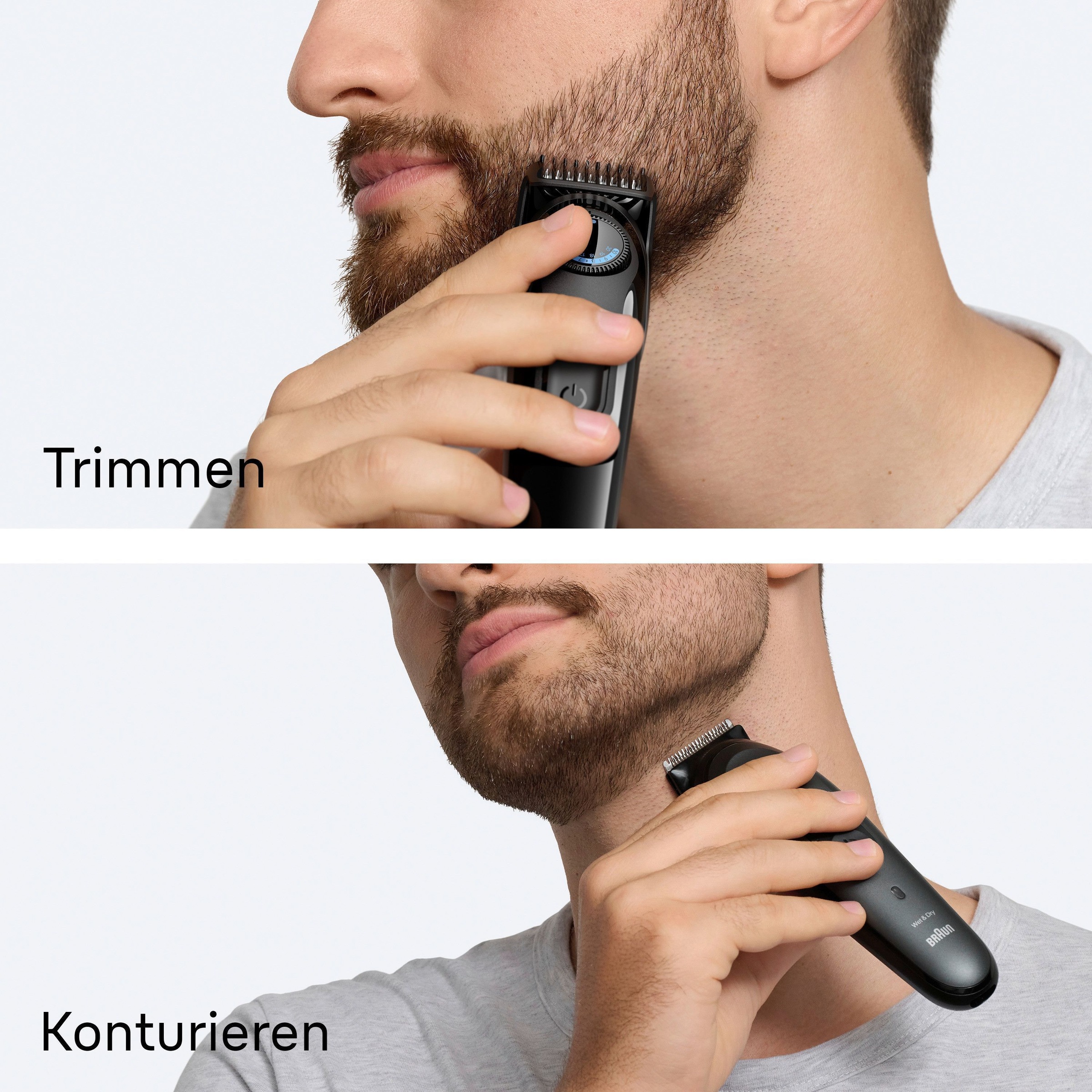 Braun Haarschneider »Barttrimmer Series 3 BT3520«, ultrascharfe Klinge, 50 Min Akkulaufzeit, 40 Längeneinstellungen