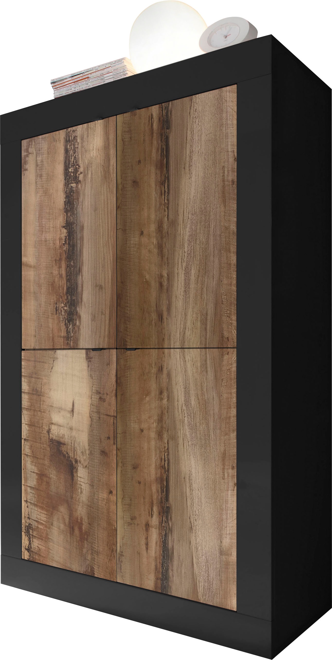 Home affaire Highboard "Basic Höhe 162 cm, Breite 102 cm, Kommode 4 Türen, günstig online kaufen