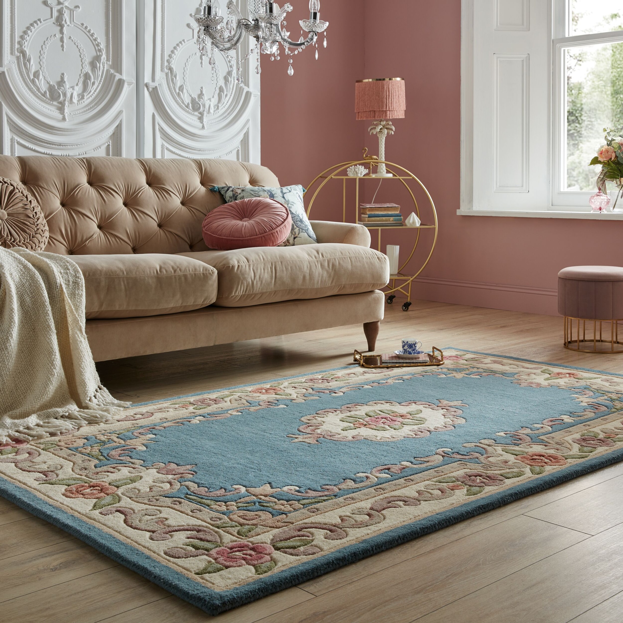 FLAIR RUGS Wollteppich »Aubusson«, rechteckig, 10 mm Höhe