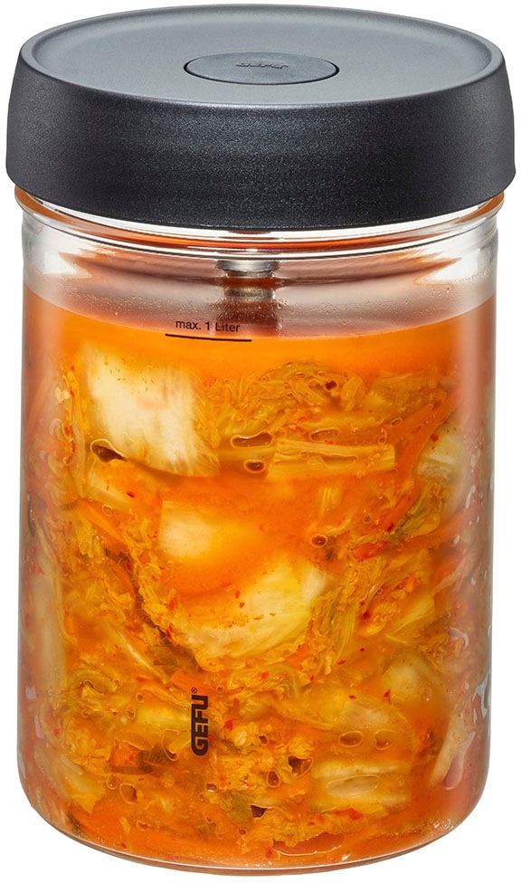 GEFU Fermentationsglas "NATIVO" Set, Glasbehälter, Deckel mit Ventil, Besch günstig online kaufen