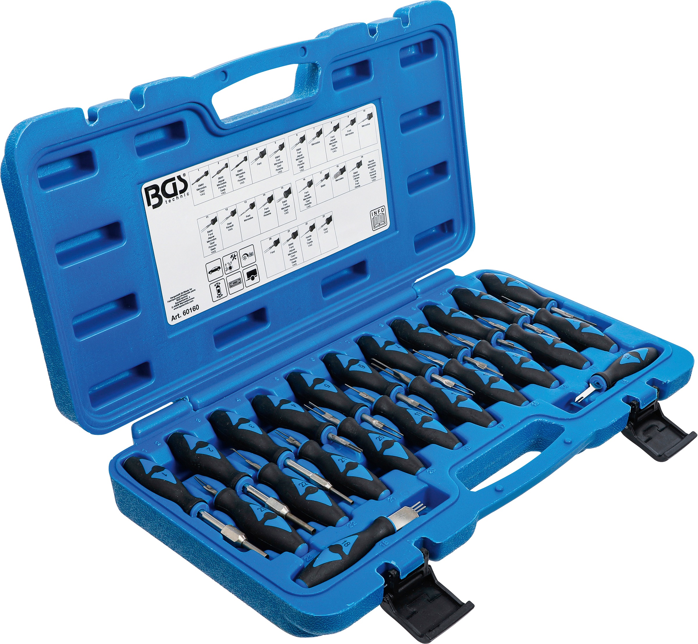 BGS Werkzeugset »Stecker-Entriegelungs-Werkzeug-Satz«, 23-tlg.