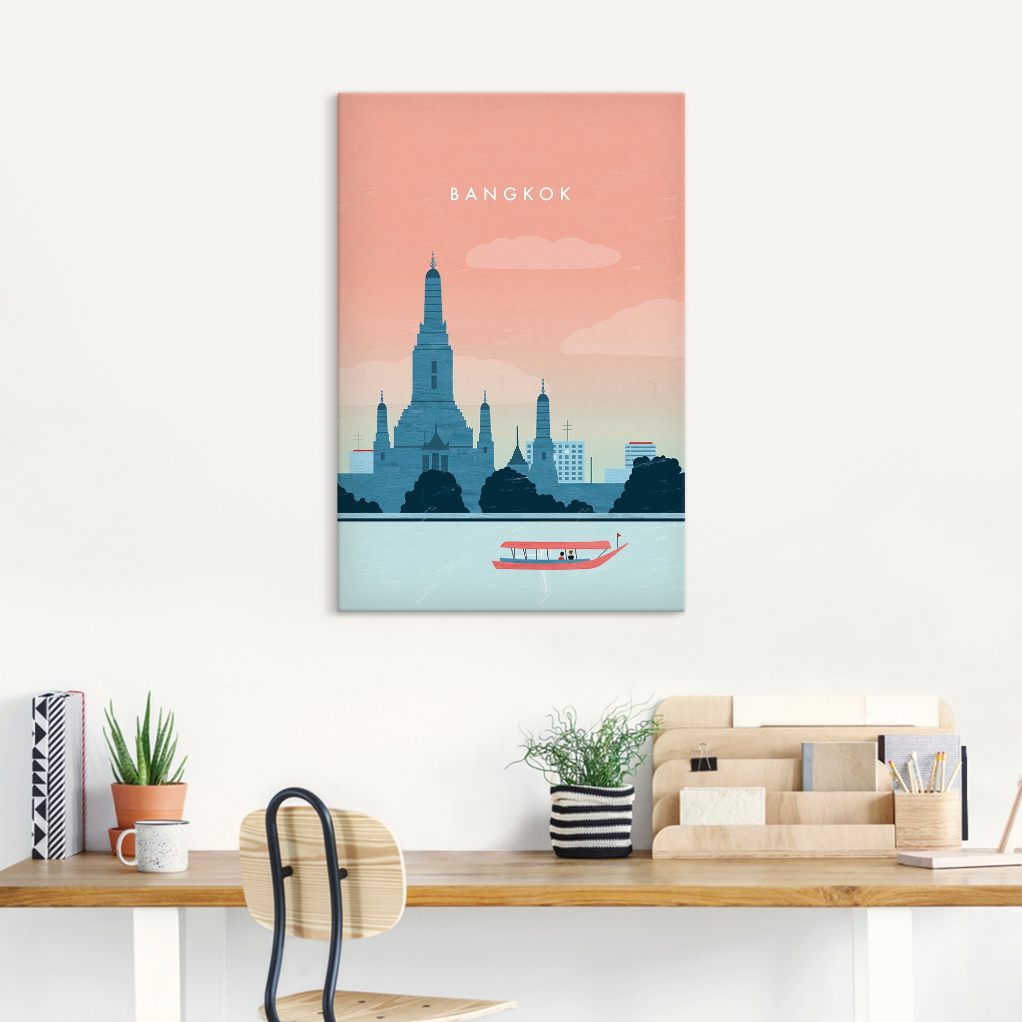 Artland Wandbild "Bangkok" 1 Stk. tlg. als Alubild, Leinwandbild, Poster, Wandaufkleber in verschied. Größen