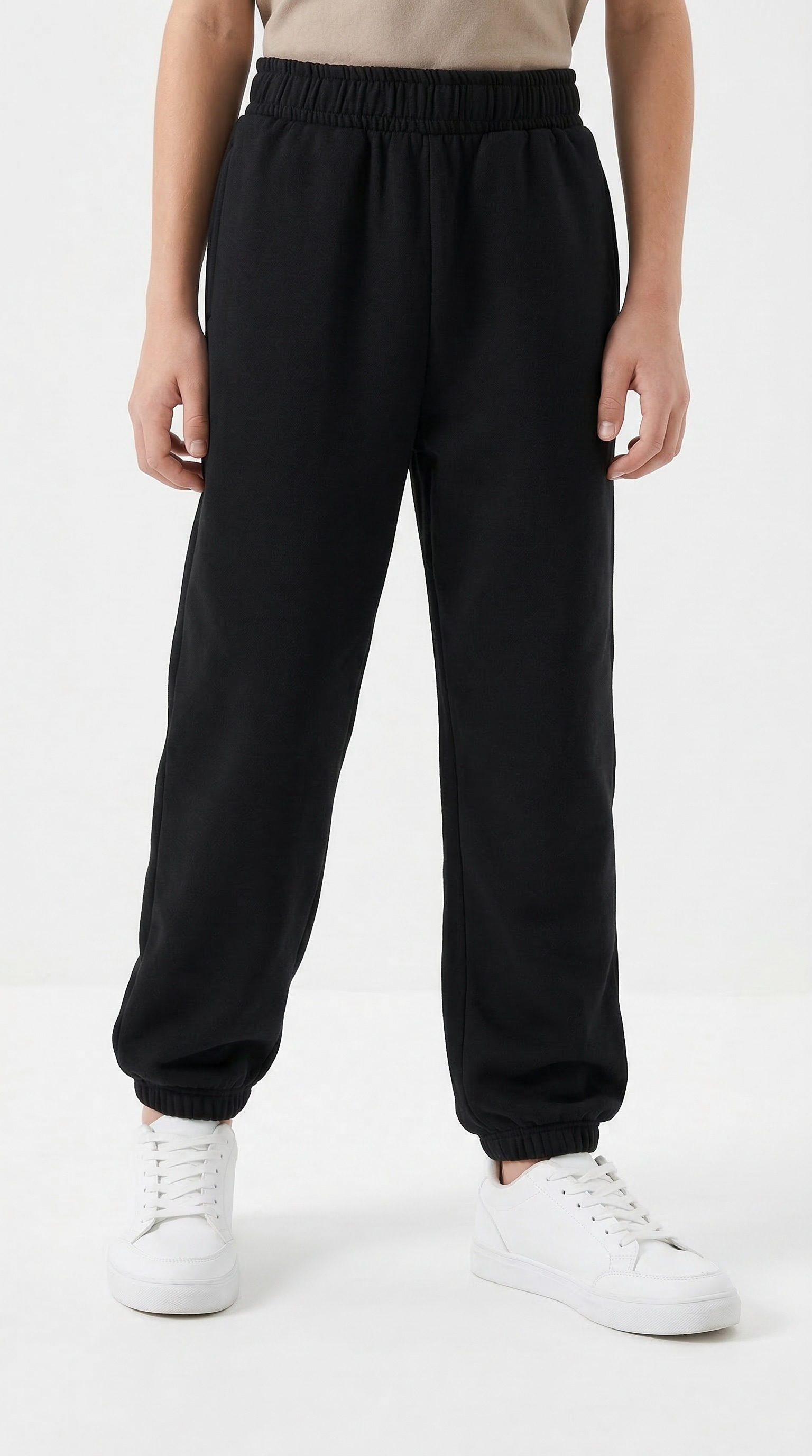 Sweathose NAME IT "NKMMALLO STRAIGHT SWEAT PANT BRU NOOS", Jungen, Gr. 134, N-Gr, schwarz (schwarz (blank)), Sweatware, Obermaterial: 80% Baumwolle, 20% Polyester, unifarben, Basic normal, Hosen Sweathose