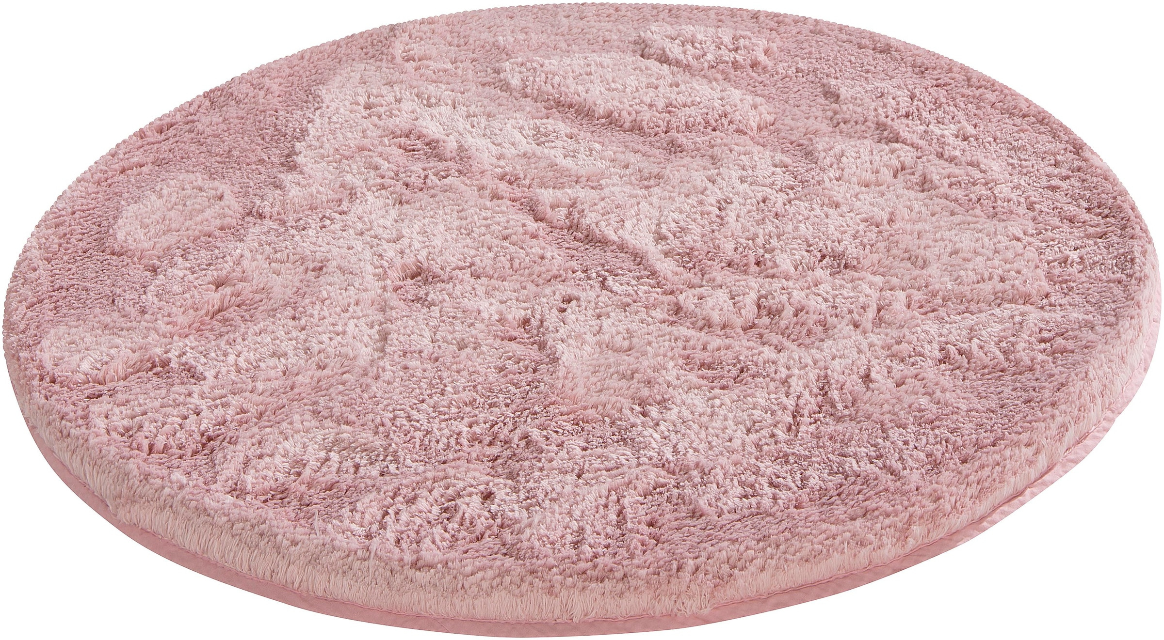 my home Badematte »Jos, Badvorleger, Badezimmer Teppich«, rutschhemmend beschichtet, fußbodenheizungsgeeignet-schnell trocknend, Badematten in Pastell-Farben, Badteppich als 3 teiliges Set erhältlich