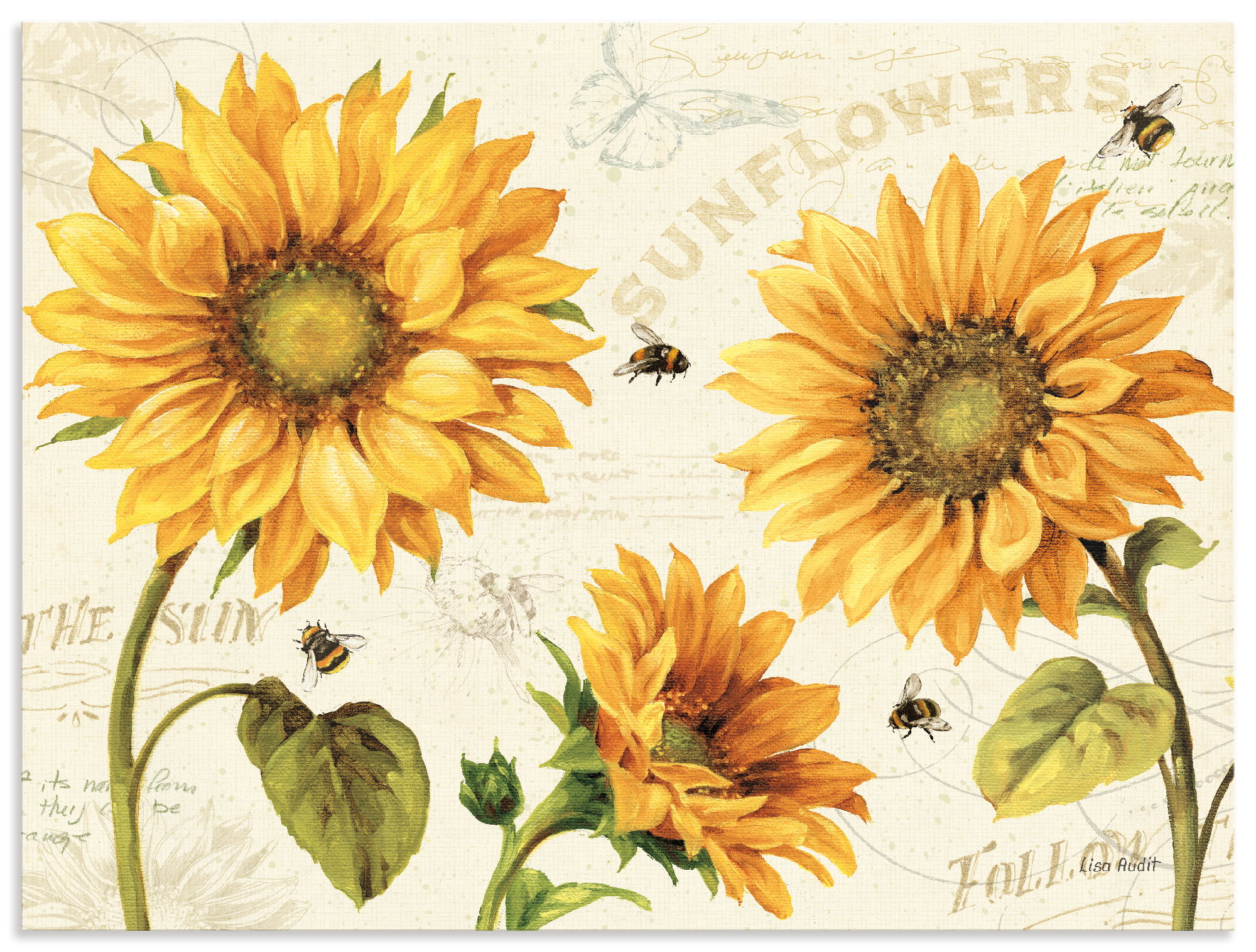 Artland Wandbild "Under the Sun III" Blumenbilder 1 Stk. tlg. als Alubild, Leinwandbild, Poster, Wandaufkleber in verschied. Größen