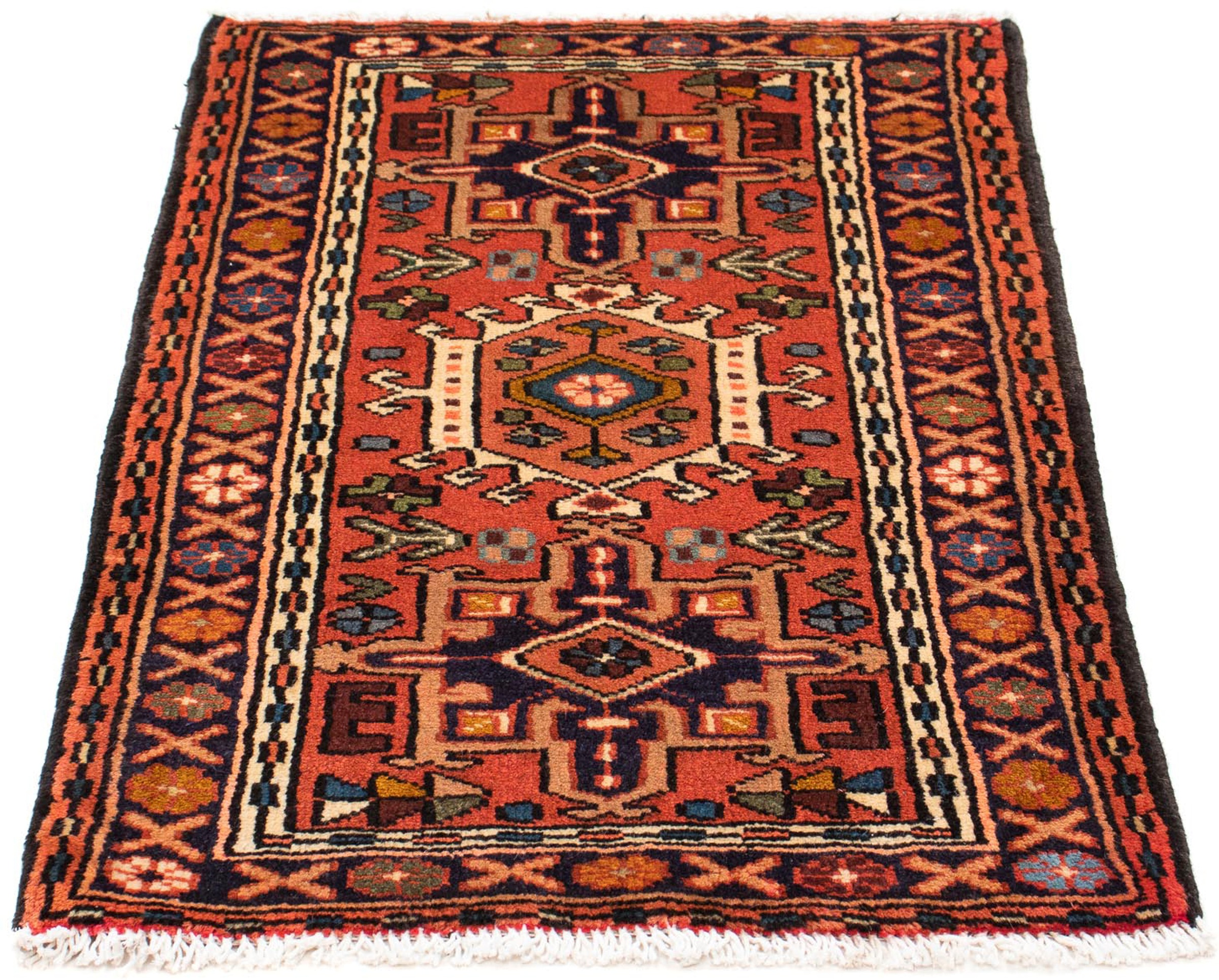 morgenland Orientteppich "Perser - Nomadic - 100 x 65 cm - hellrot", rechteckig, 10 mm Höhe, Wohnzimmer, Handgeknüpft, E