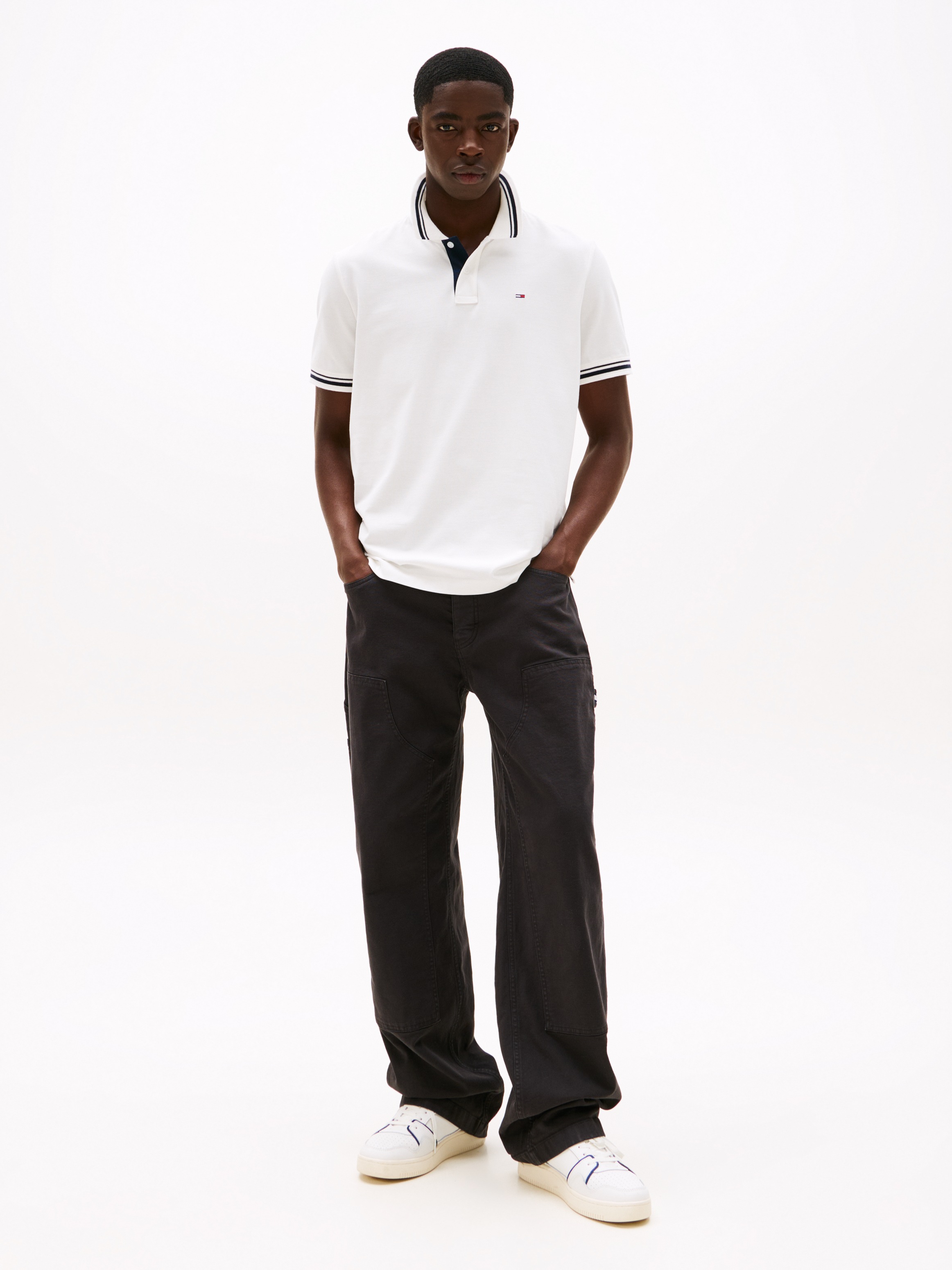 Tommy Jeans Poloshirt "TJM REG TIPPED POLO EXT", Mit Rundhalsausschnitt günstig online kaufen
