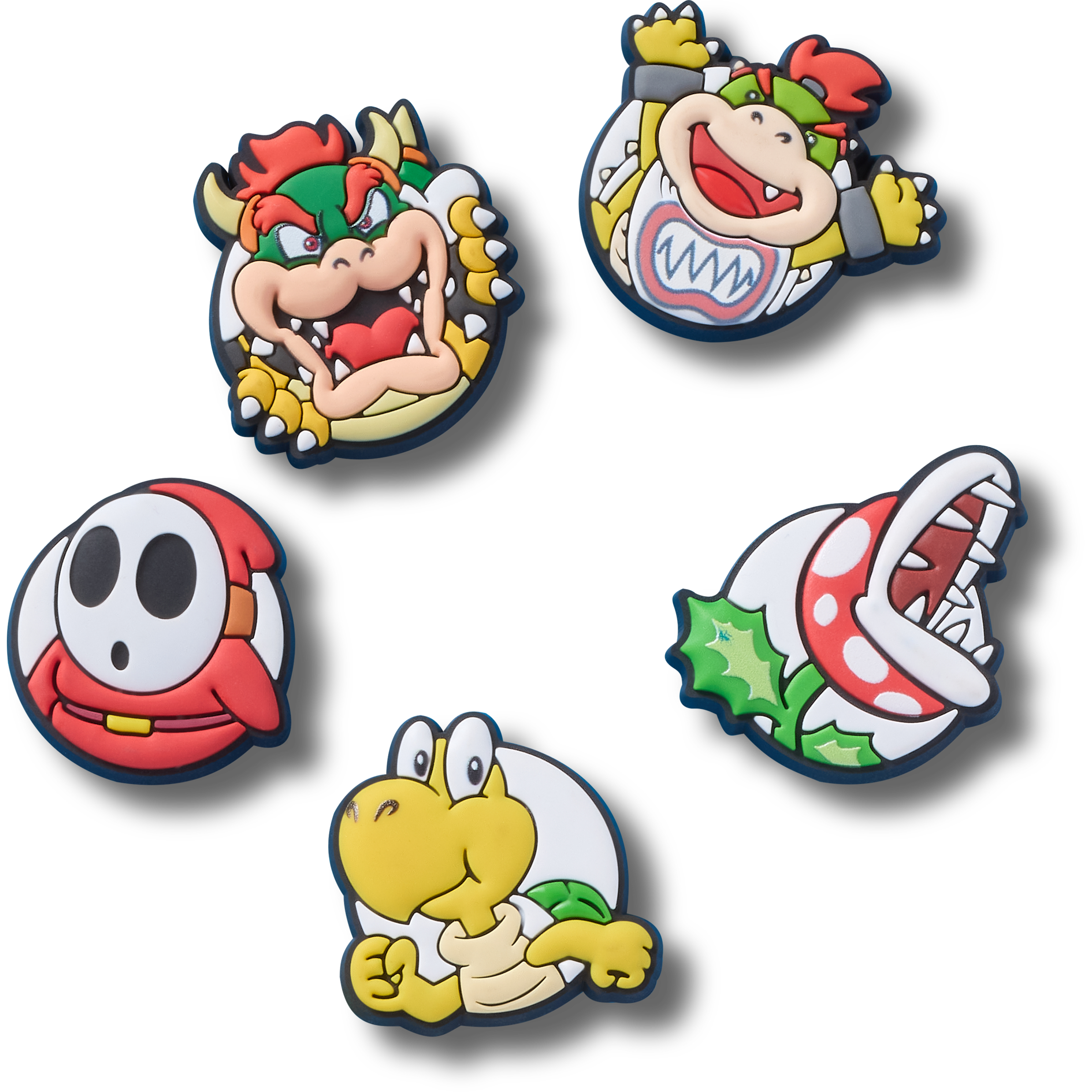 Crocs Schuhanstecker "Jibbitz™ Super Mario Secondary" Set, Kein Spielzeug. Nicht für Kinder unter 3 Jahren geeignet, 5, Charm, Anstecker für Crocs Schuhe
