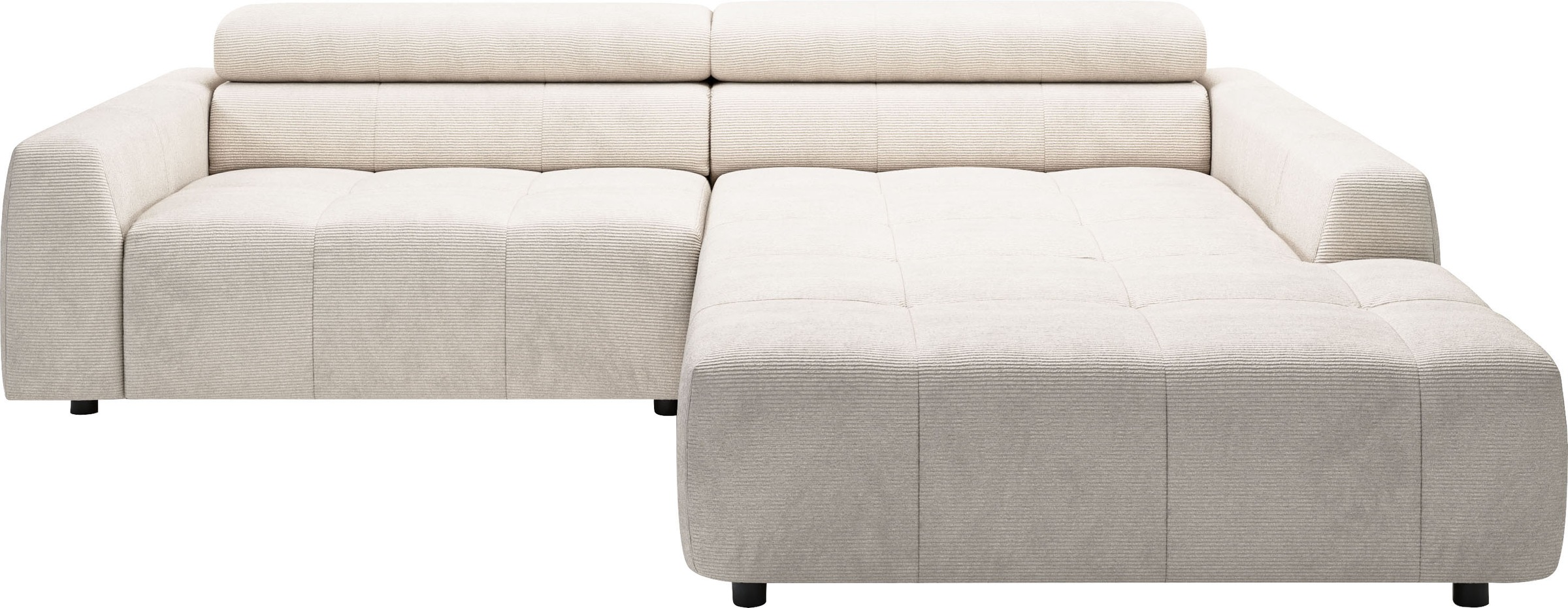 3C Candy Ecksofa "Denver auch mit Cord- und Easy care-Bezug, Kopfteilverste günstig online kaufen