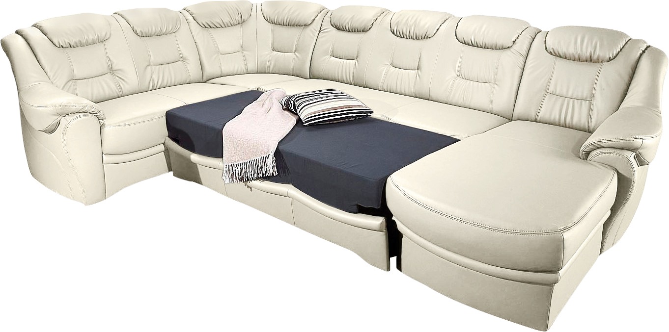 sit&more Wohnlandschaft »Bellevue U-Form«, wahlweise mit Bettfunktion