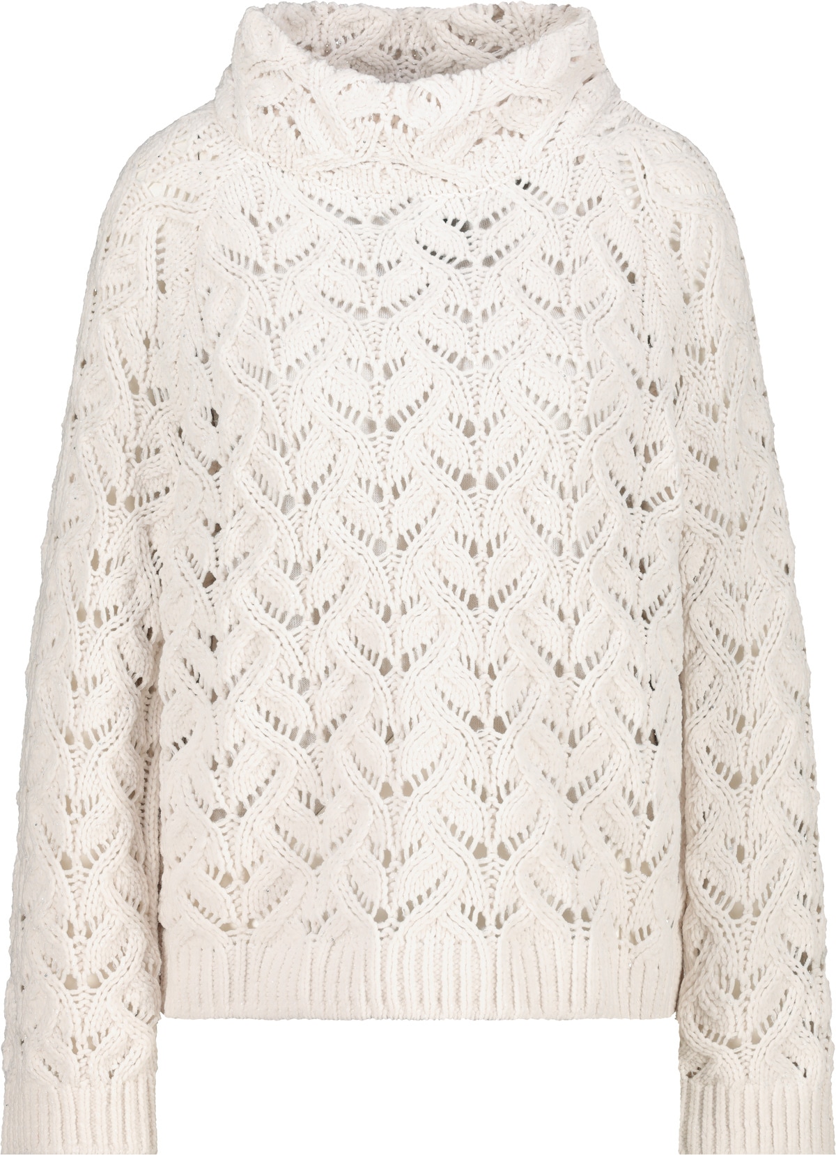 Monari Strickpullover »Pullover Chenille Ajour«