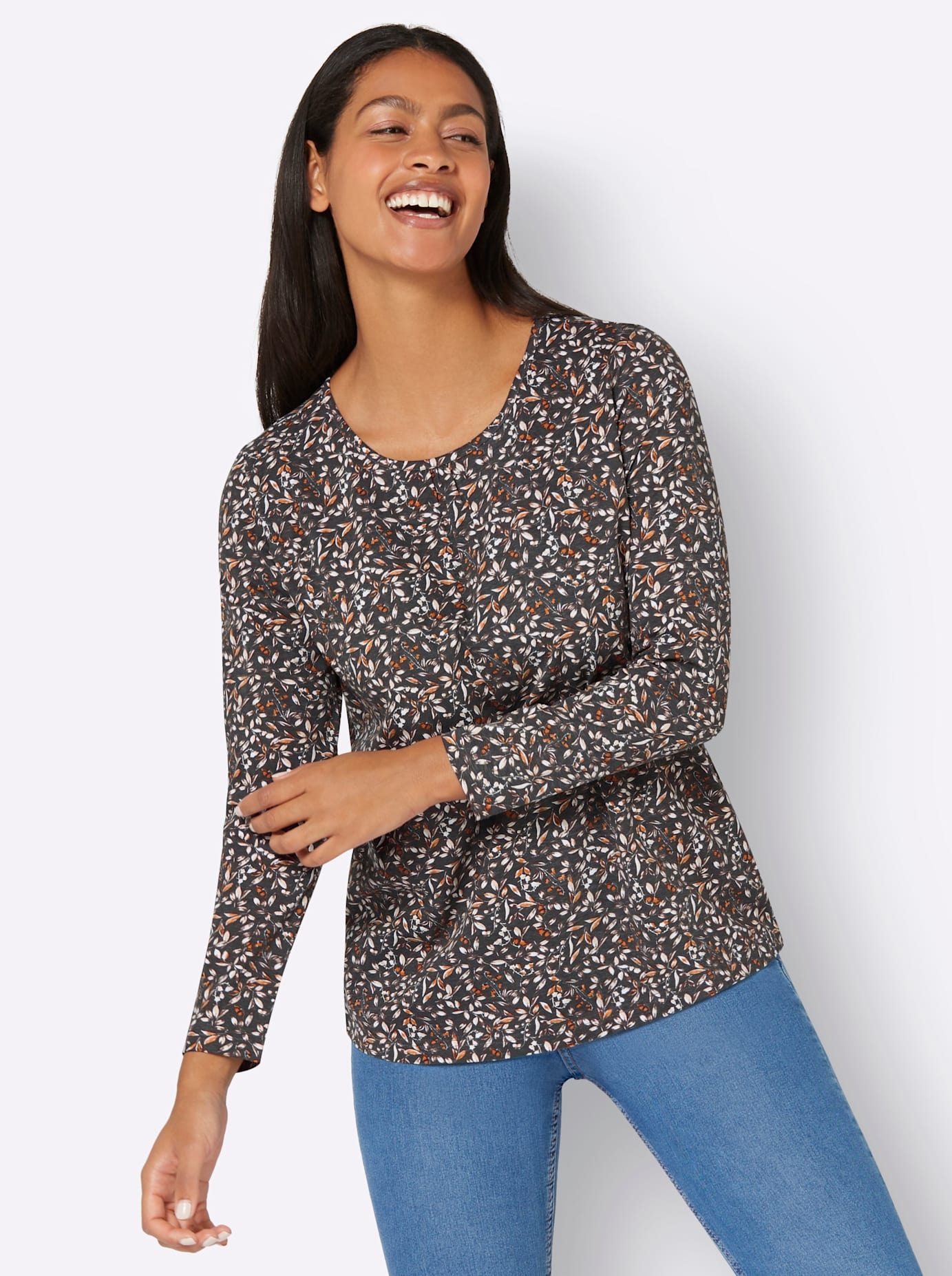 Classic Basics Langarmshirt "Langarm-Shirt" 1 Stk. tlg. günstig online kaufen