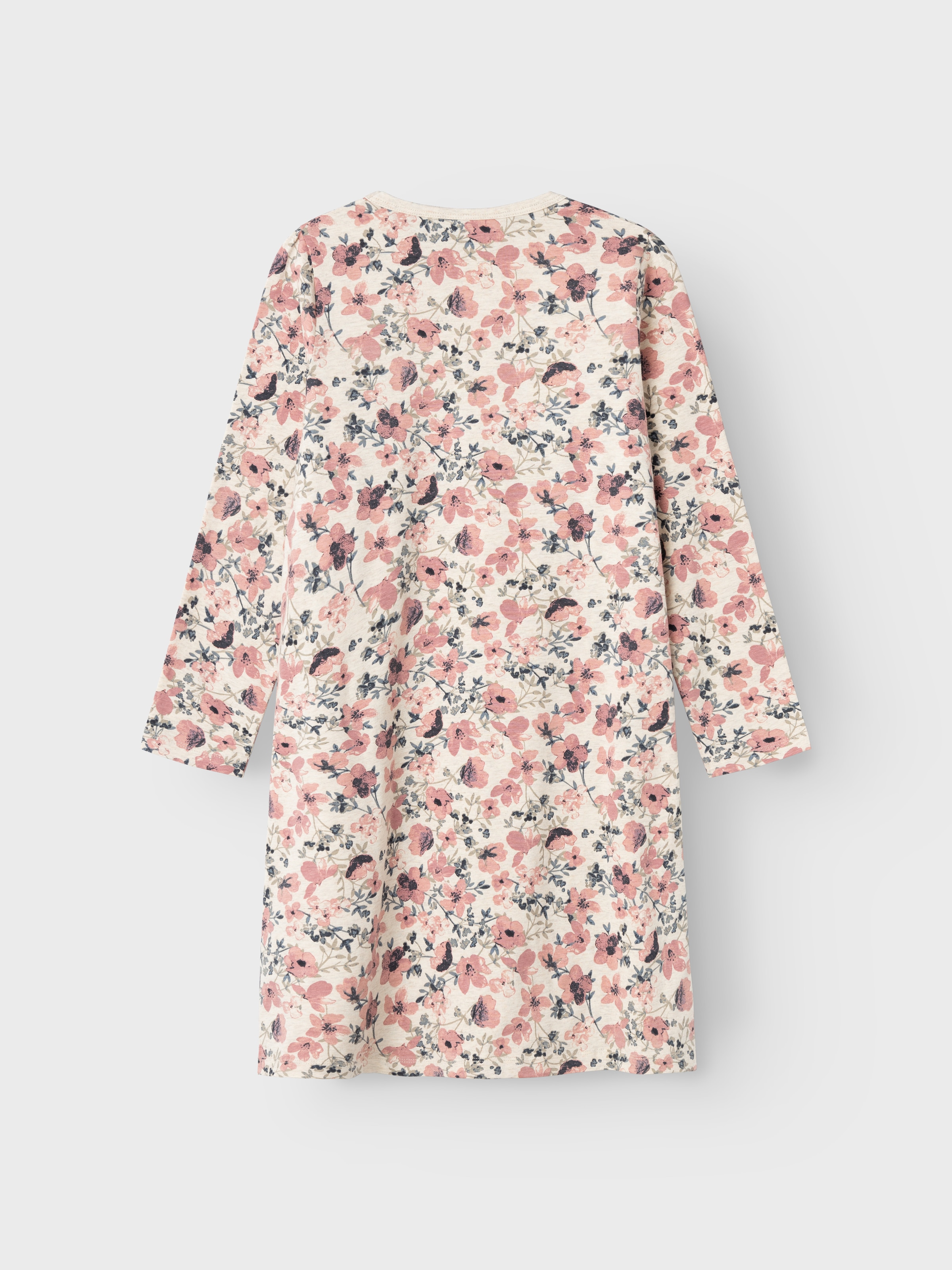 Name It Nachthemd »NKFNIGHTGOWN LS NOSTALGIA FLOWER NOOS« aus Baumwollmischung, Relaxed Fit, elastisches Jersey-Material