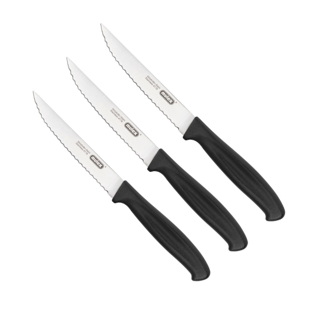 Mulex Steakmesser, (Set, 3 tlg.)