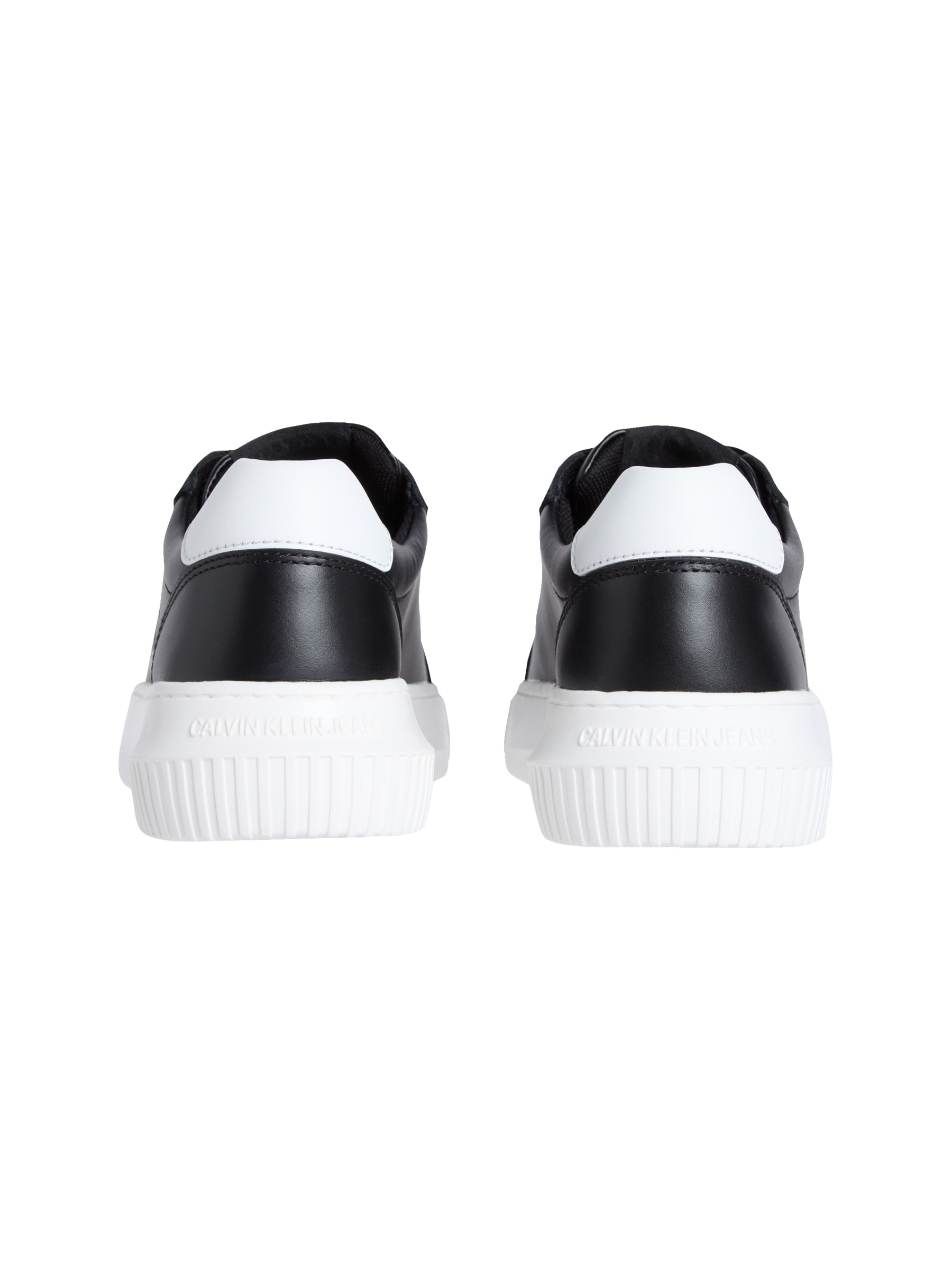 Calvin Klein Jeans Plateausneaker »CHUNKY CUPSOLE MONO LTH WN«, Schnürschuh, Halbschuh, Freizeitsneaker mit seitlichem CK-Logo