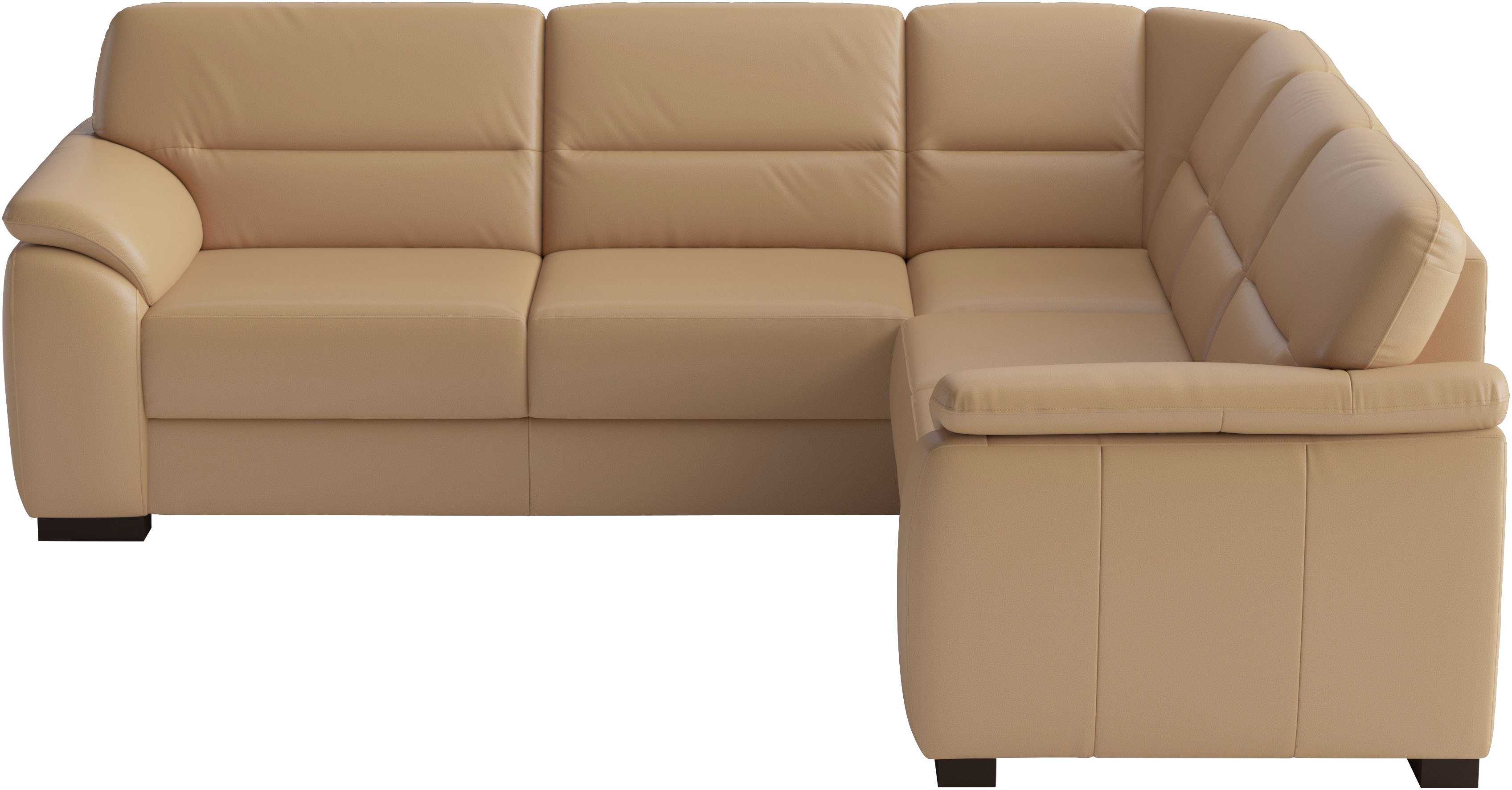 sit&more Ecksofa "Montego Leder, L-Form, B: 255cm" wahlweise mit Schlaffunktion und Schubkasten