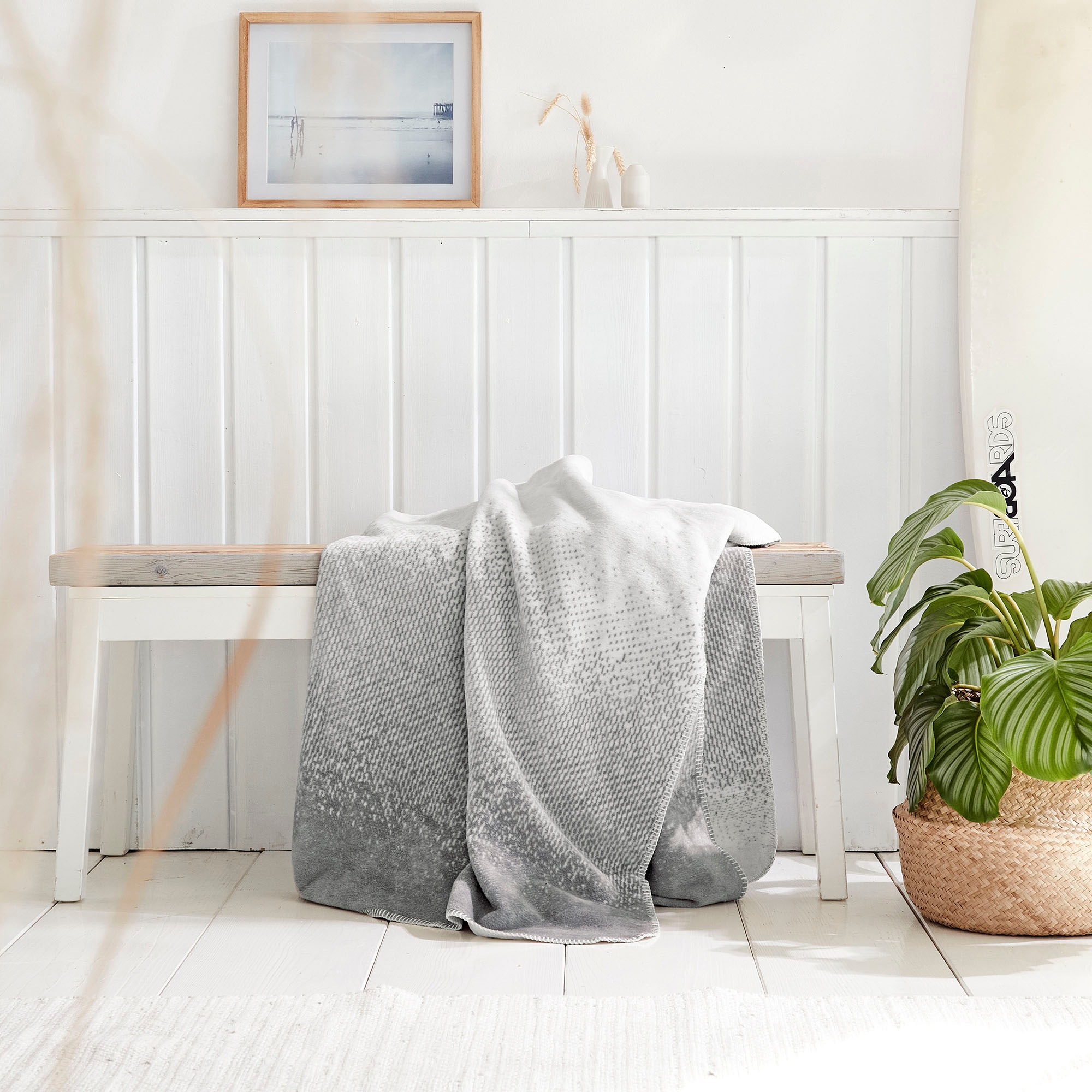 IBENA Wohndecke »Kuscheldecke Paia«, harmonischer Farbverlauf