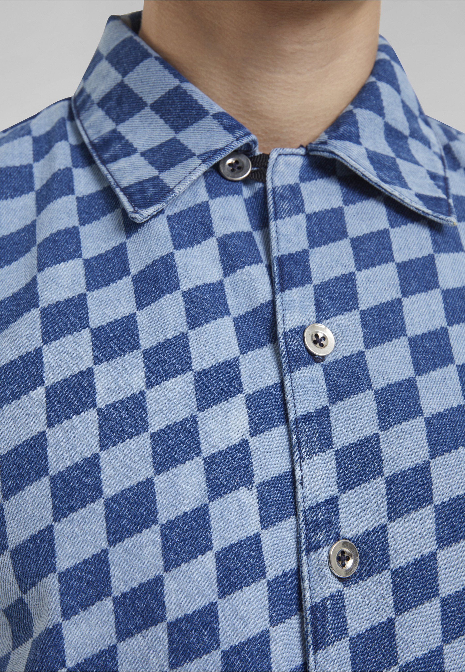 URBAN CLASSICS Flanellhemd »Urban Classics Laser Check Printed Boxy Shirt« 1 Stk.