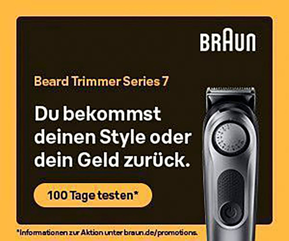 BAUR »Barttrimmer 40 Haarschneider Wasserdicht Einstellungen, bestellen BT7440«, | Braun