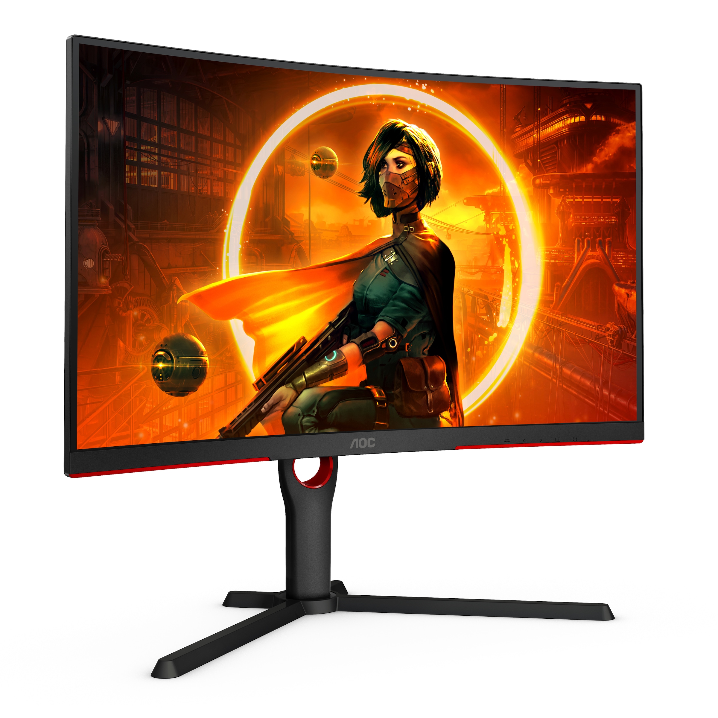 AOC Curved-Gaming-Monitor »CQ27G3SU/BK«, 68,6 cm/27 Zoll, 2560 x 1440 px, QHD, 1 ms Reaktionszeit, 165 Hz