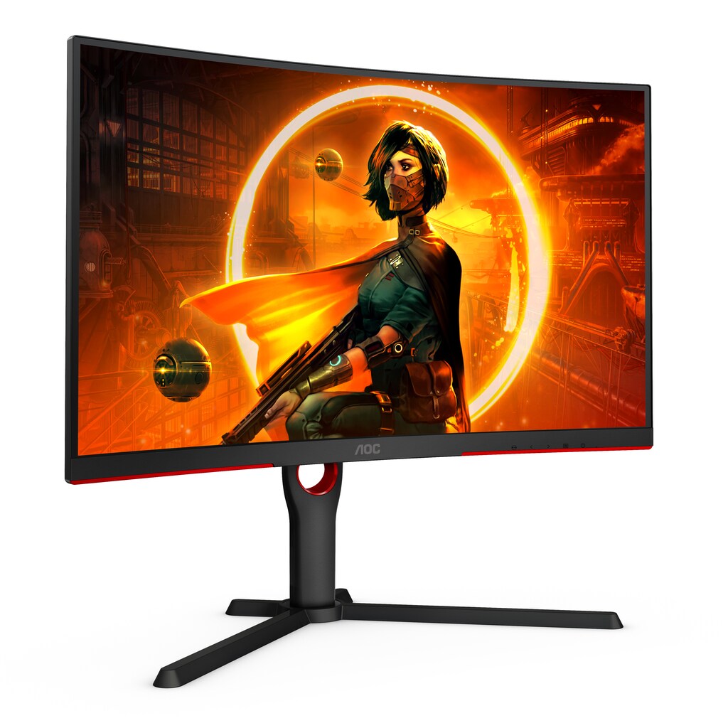 AOC Curved-Gaming-Monitor »CQ27G3SU/BK«, 68,6 cm/27 Zoll, 2560 x 1440 px, QHD, 1 ms Reaktionszeit, 165 Hz