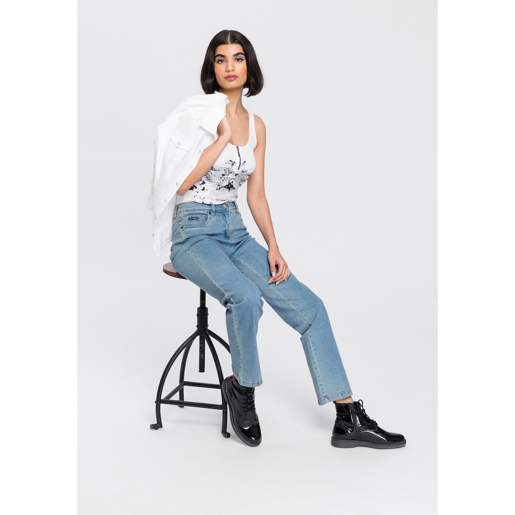 Arizona Gerade Jeans »Annett«, High Waist