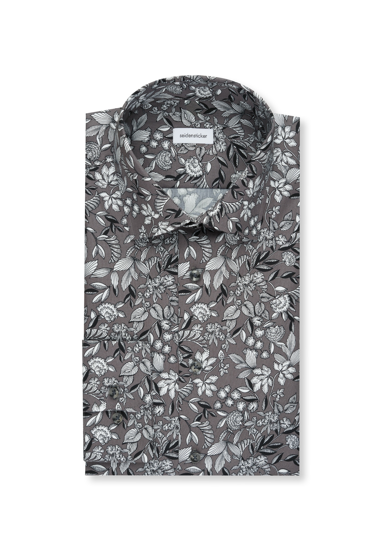 seidensticker Businesshemd »Slim« Slim 1/1 Kentkragen Druck