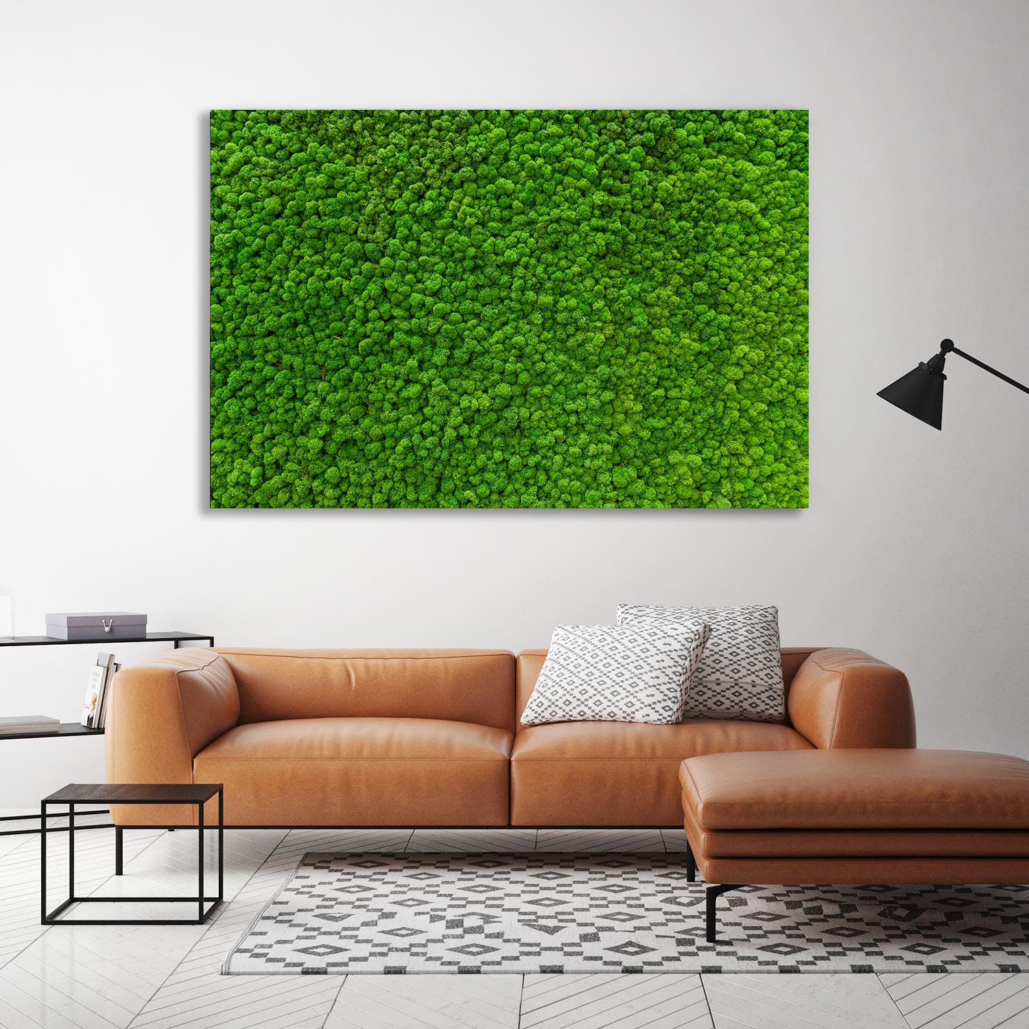 queence XXL-Wandbild "Akustikbild Moos Moosbild, bedruckt" Blätter  Blätter günstig online kaufen