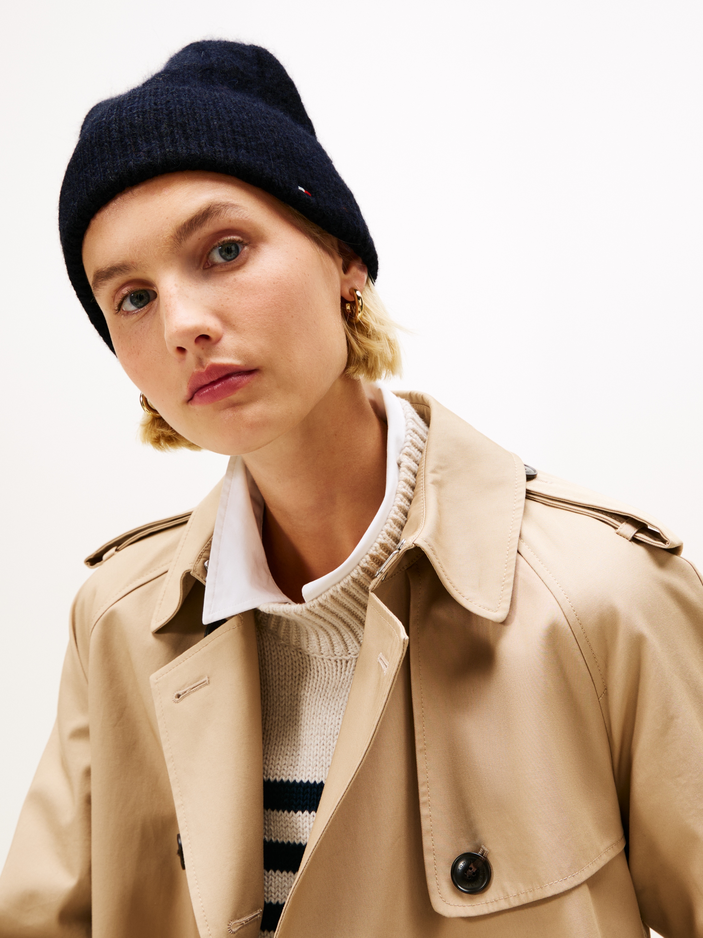 Tommy Hilfiger Beanie »FLAG FLUFFY BEANIE«, Regular fit