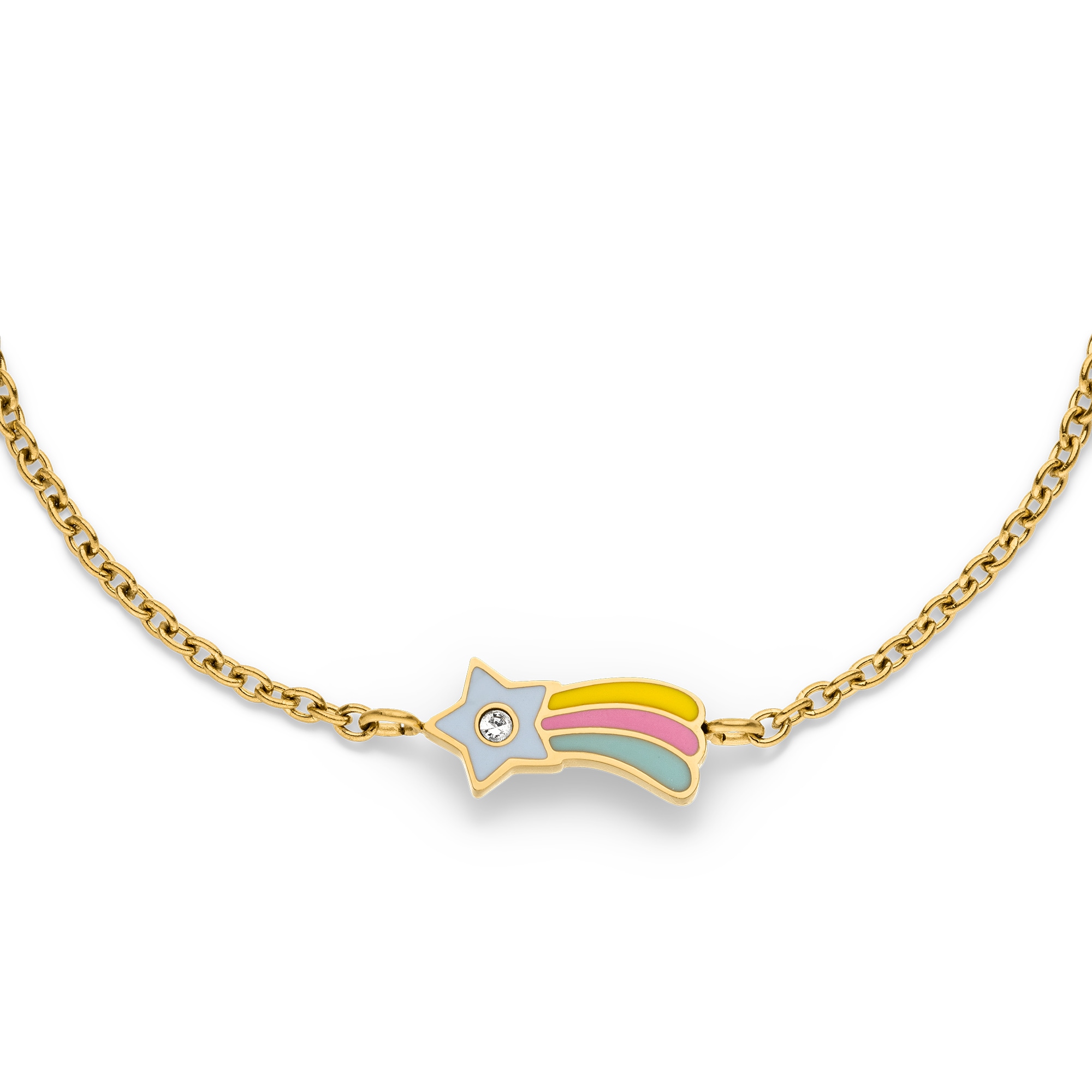 s.Oliver Armband »Schmuck The Shooting Star Sternschnuppen-Design« mit Zirkonia (synth.) - Emaille