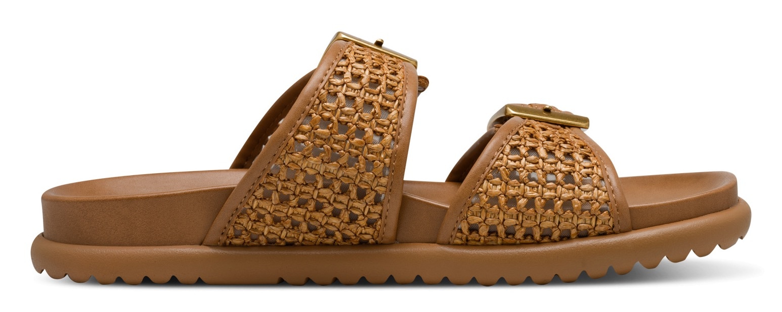 Tamaris Pantolette, Plateau, Sommerschuh, Schlupfschuh mit verstellbaren Schnallen
