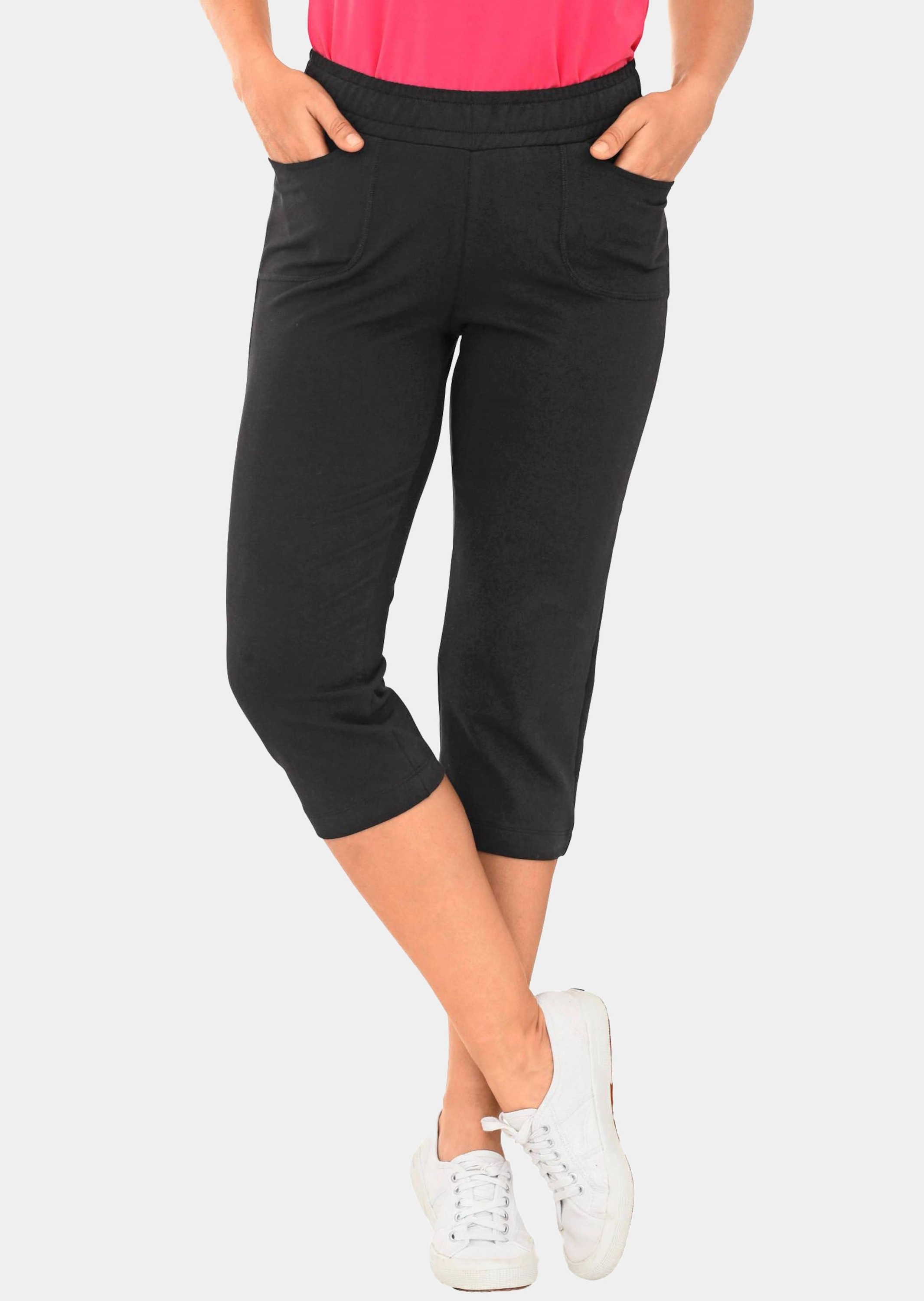 GOLDNER Stoffhose »3/4-Freizeithose Bequeme 3/4-Freizeithose mit Schlupfbund und Taschen«