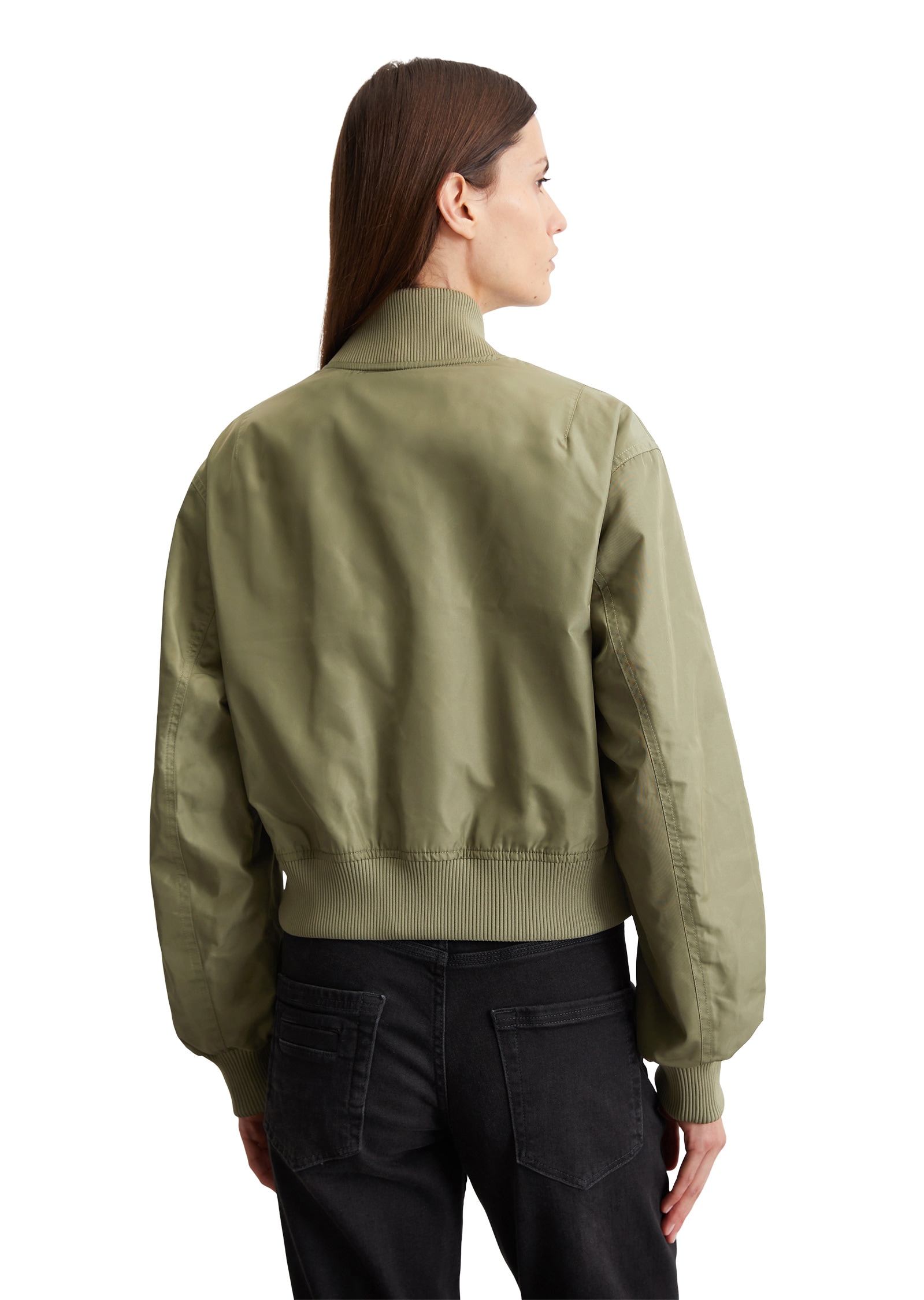 Marc O'Polo Outdoorjacke »aus recyceltem Polyester-Twill«, ohne Kapuze