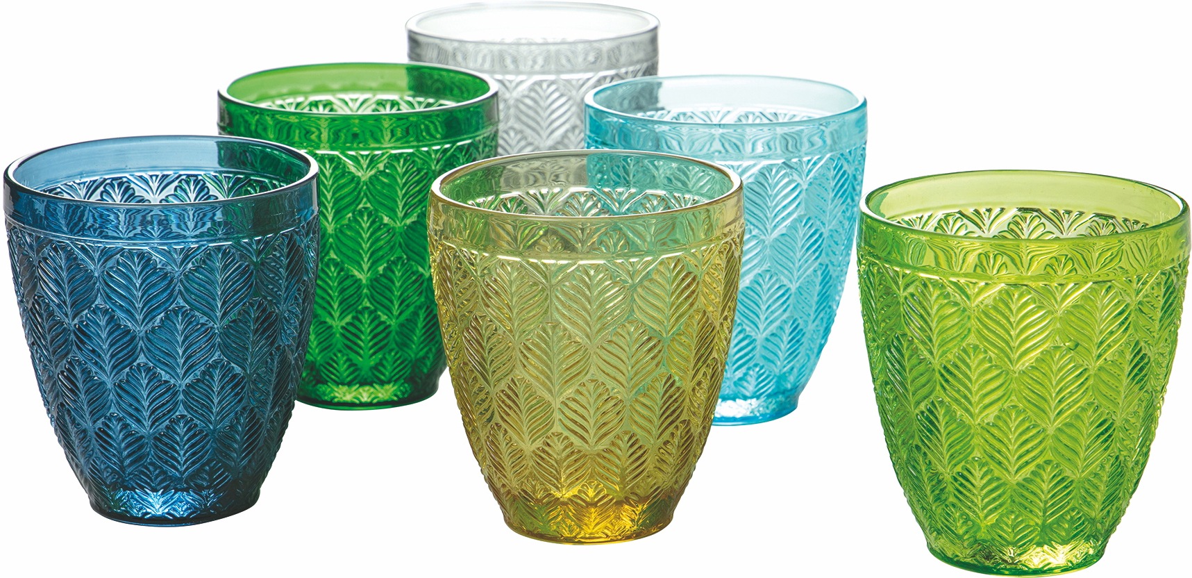 Villa d'Este Gläser-Set »Bali Leaf«, (Set, 6 tlg.), Wassergläser-Set 300 ml, 6-teilig kaufen