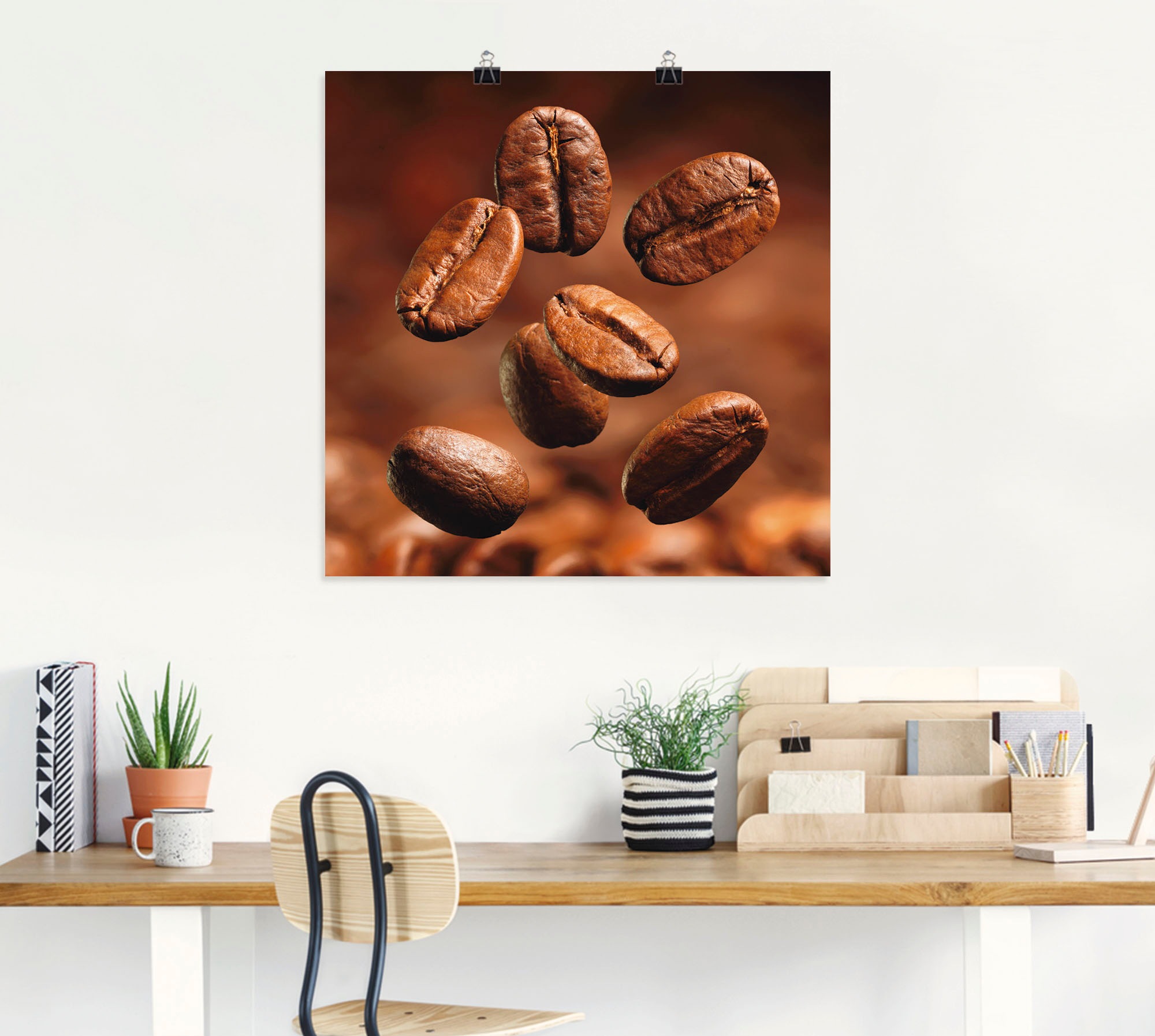 Artland Poster "Nahaufnahme von Kaffeebohnen" Getränke 1 Stk. tlg. ohne Rah günstig online kaufen
