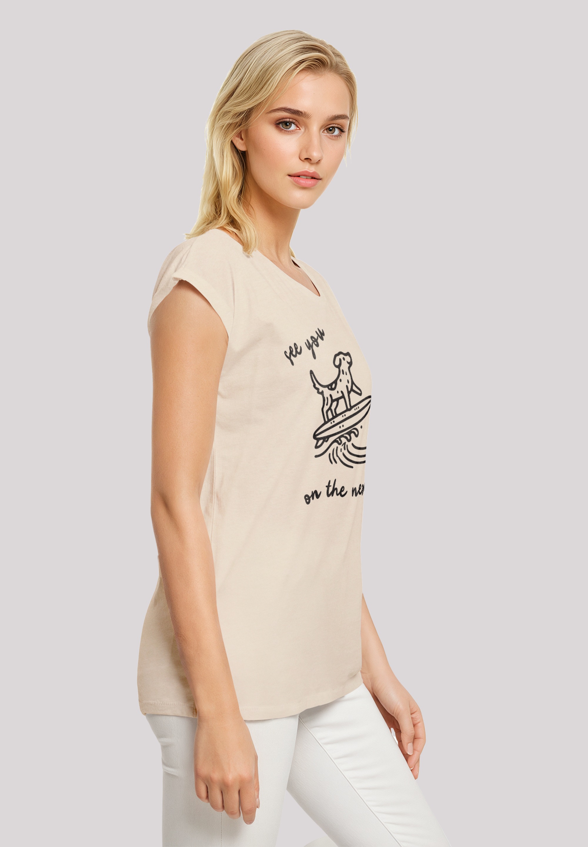 F4NT4STIC T-Shirt »See You On The Next Wave«, Premium Qualität