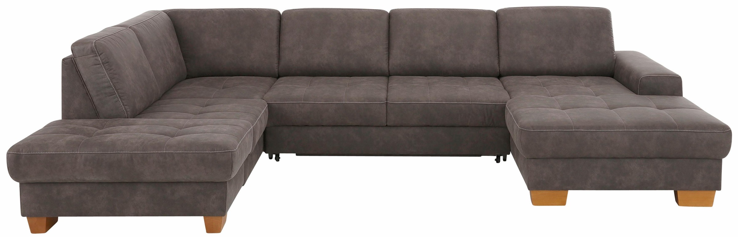 Home affaire Wohnlandschaft "Puccini U-Form" mit Federkern, Sitztiefenverst günstig online kaufen