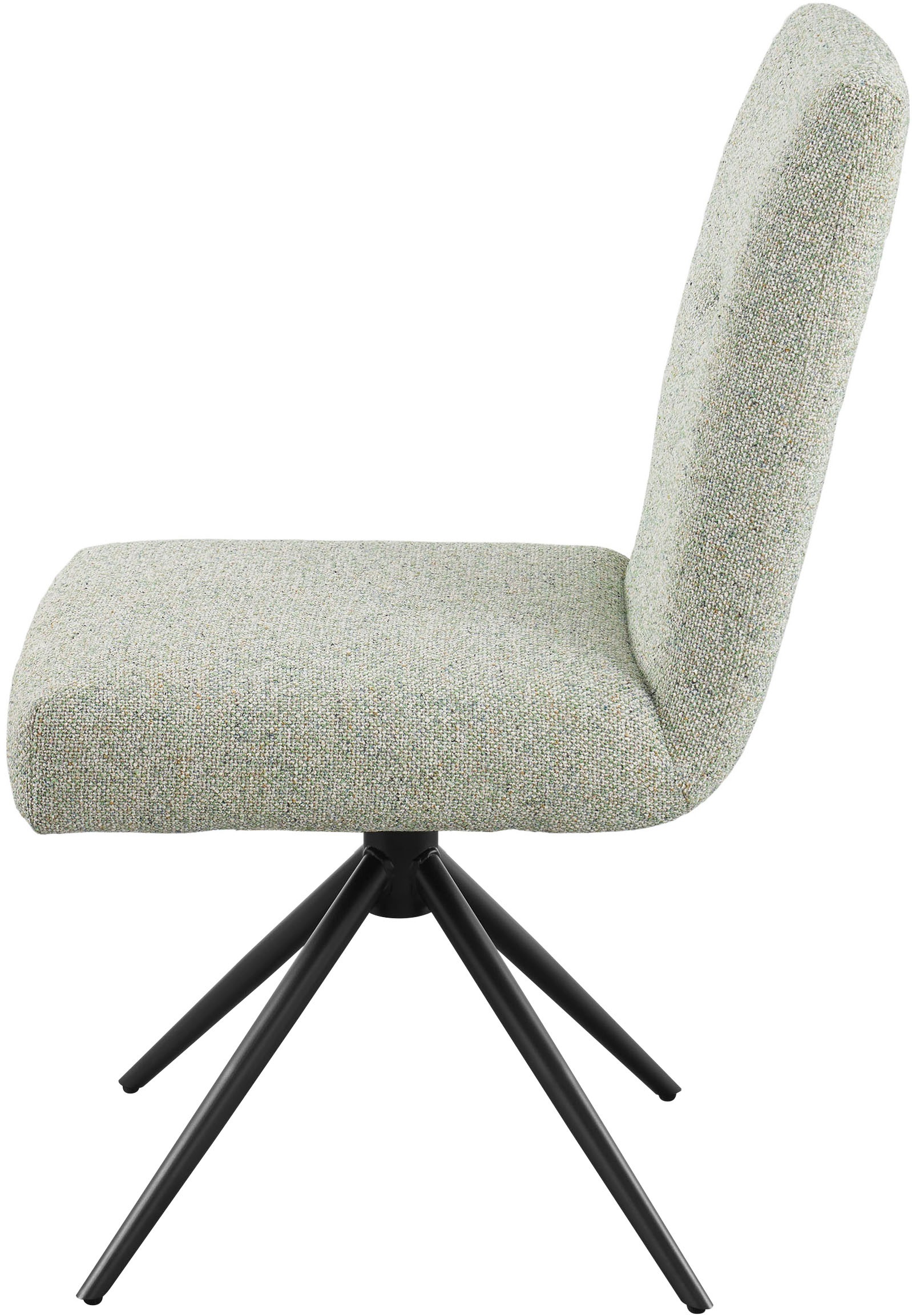 set one by Musterring Esszimmerstuhl »Tracy« (Packung) 2er-Set, Stativgestell schwarz, Sitz aus Webstoff, B52 x T65 cm